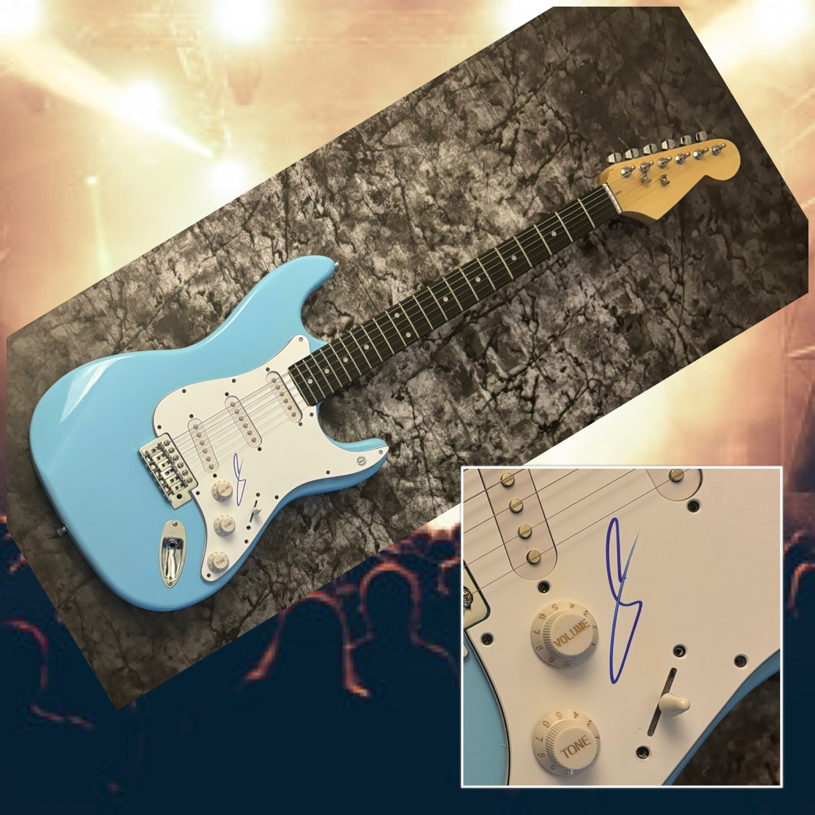 GFA  Backstreet Boys Long Road  * AJ McLEAN *  Signed Electric Guitar  COA