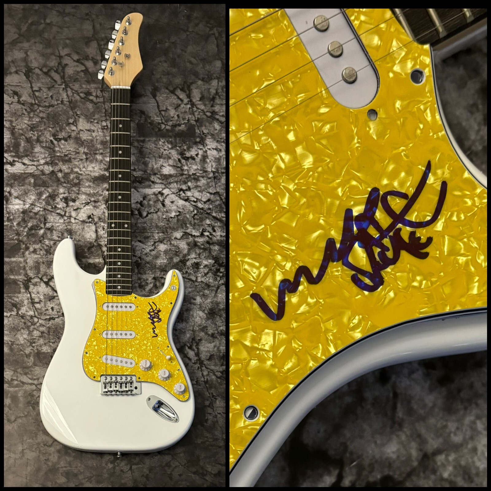 GFA Verdine & Ralph x2 Band  * EARTH, WIND, & FIRE *  Signed Electric Guitar COA