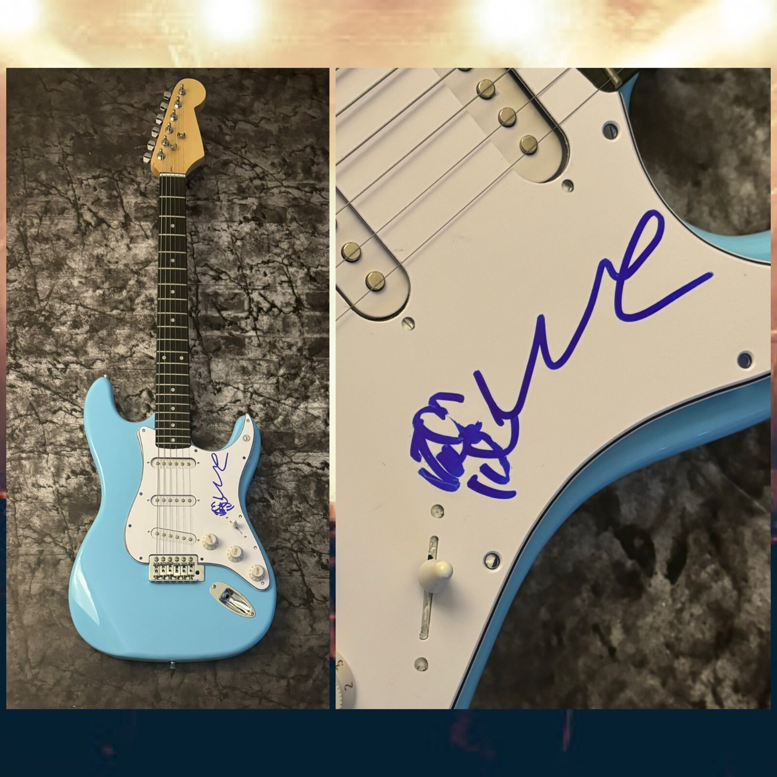 GFA Verdine & Ralph x2 Band  * EARTH, WIND, & FIRE *  Signed Electric Guitar COA