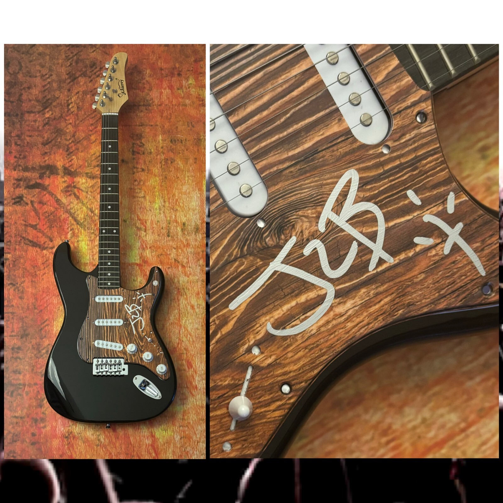 GFA Social Distortion  * JONNY 2 BAGS WICKERSHAM *  Signed Electric Guitar COA