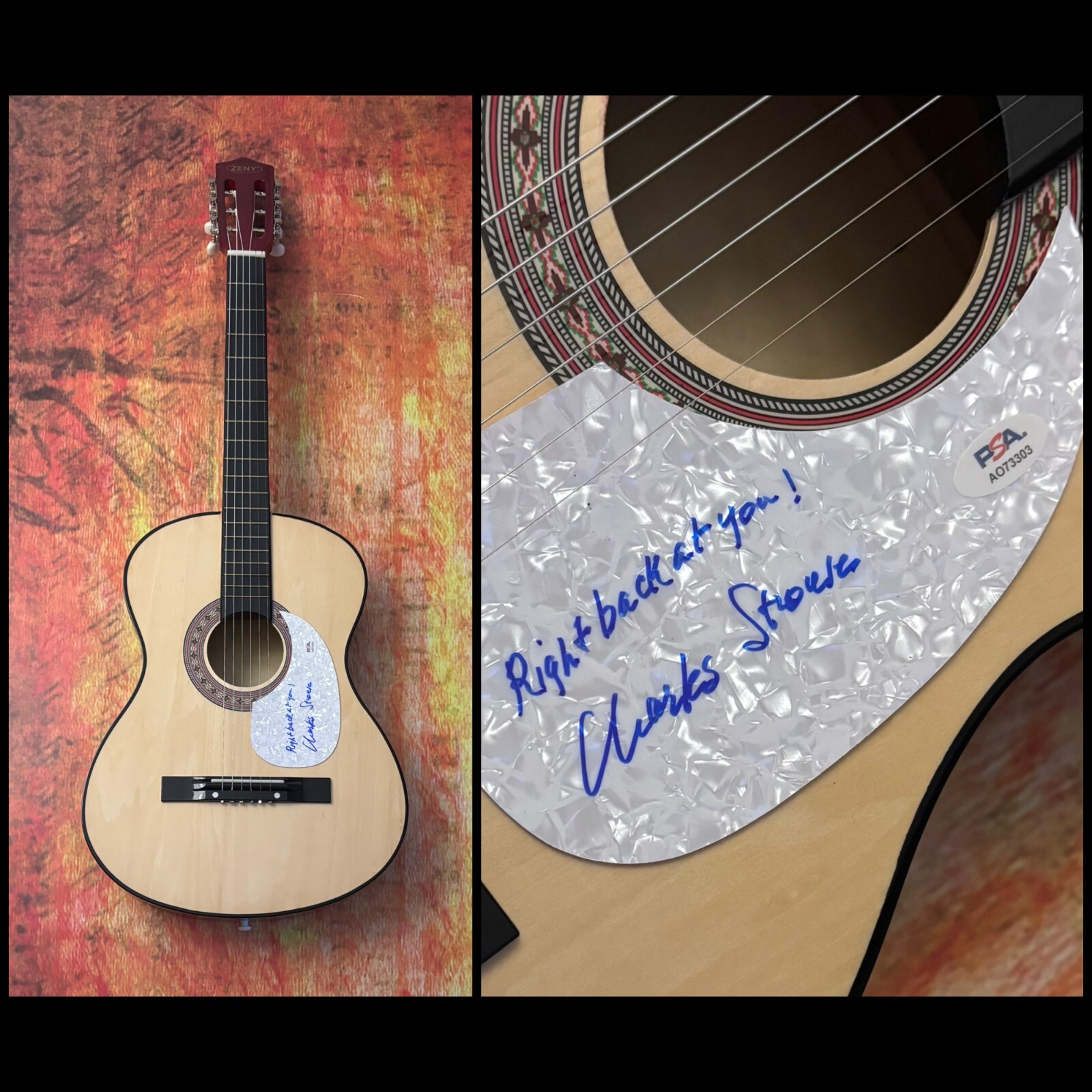 PSA Annie Movie Composer  * CHARLES STROUSE *  Signed Acoustic Guitar COA