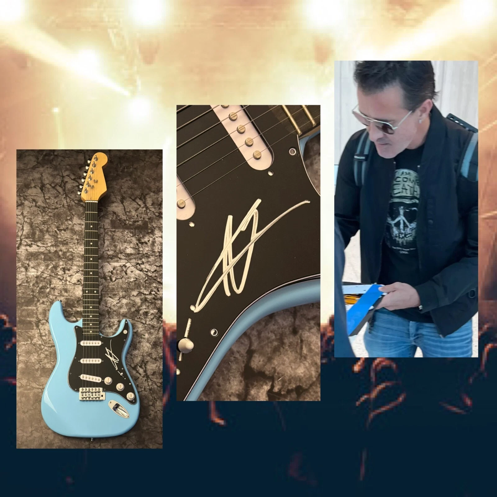 GFA  Creed Rock Star  * SCOTT STAPP *  Signed Electric Guitar  PROOF COA