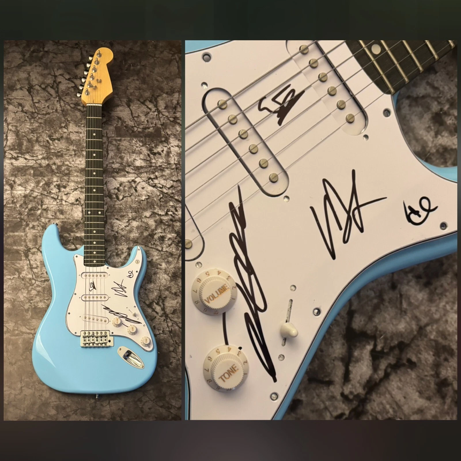 GFA Damiano David x4 Band  * MANESKIN *  Signed Electric Guitar COA