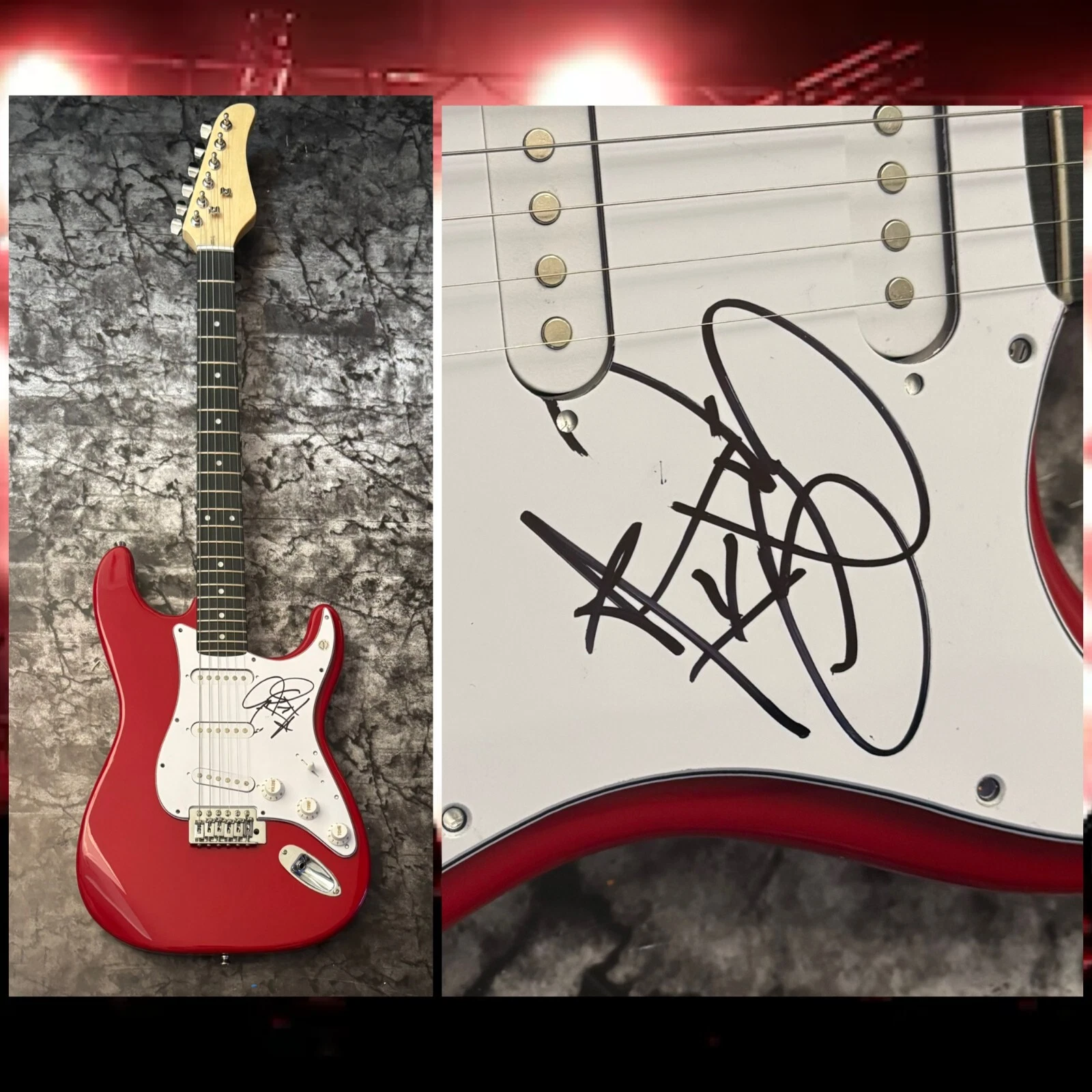GFA The All-American Rejects  * TYSON RITTER *  Signed Electric Guitar COA