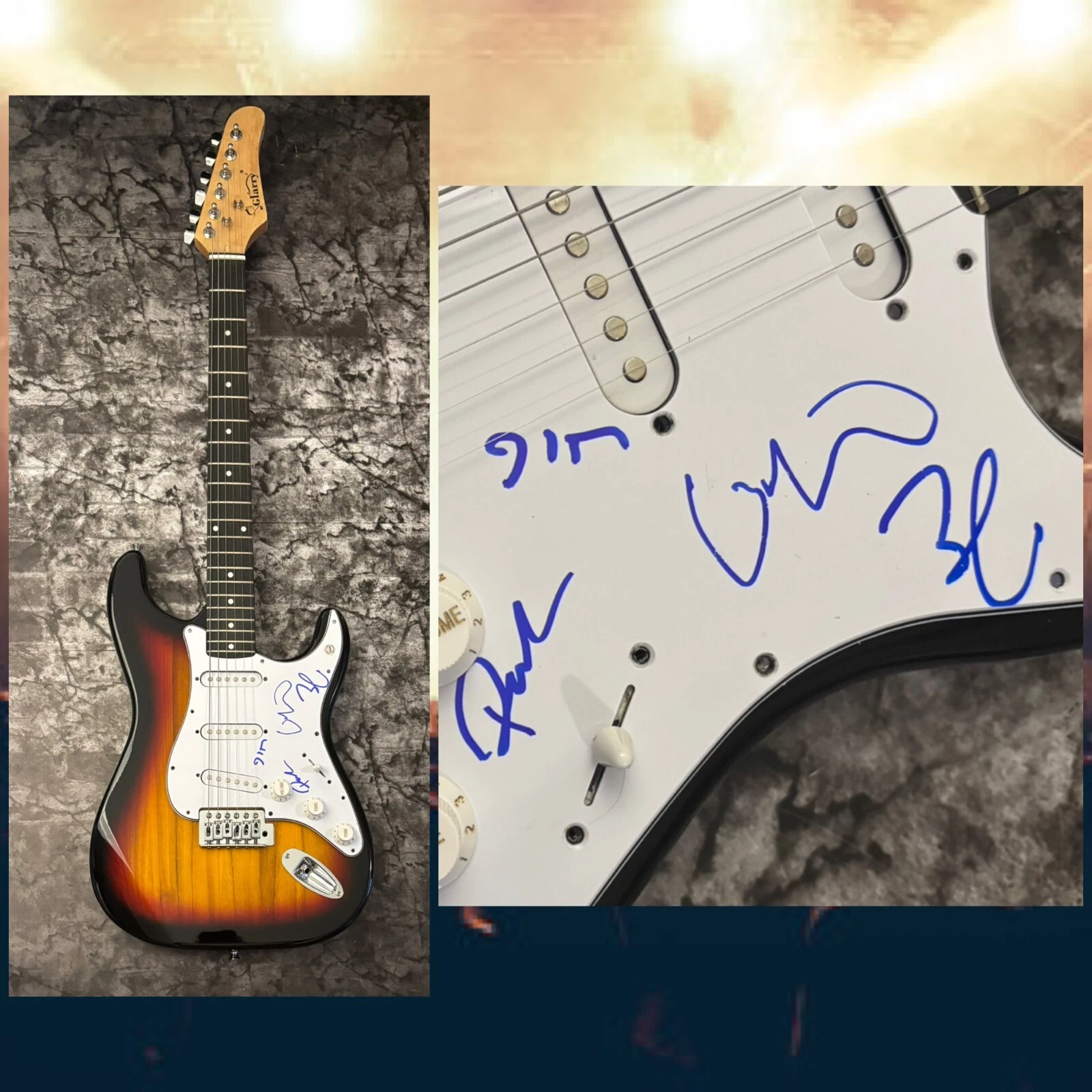 GFA Jim Adkins x4 Band  * JIMMY EAT WORLD *  Signed Electric Guitar PROOF J9 COA