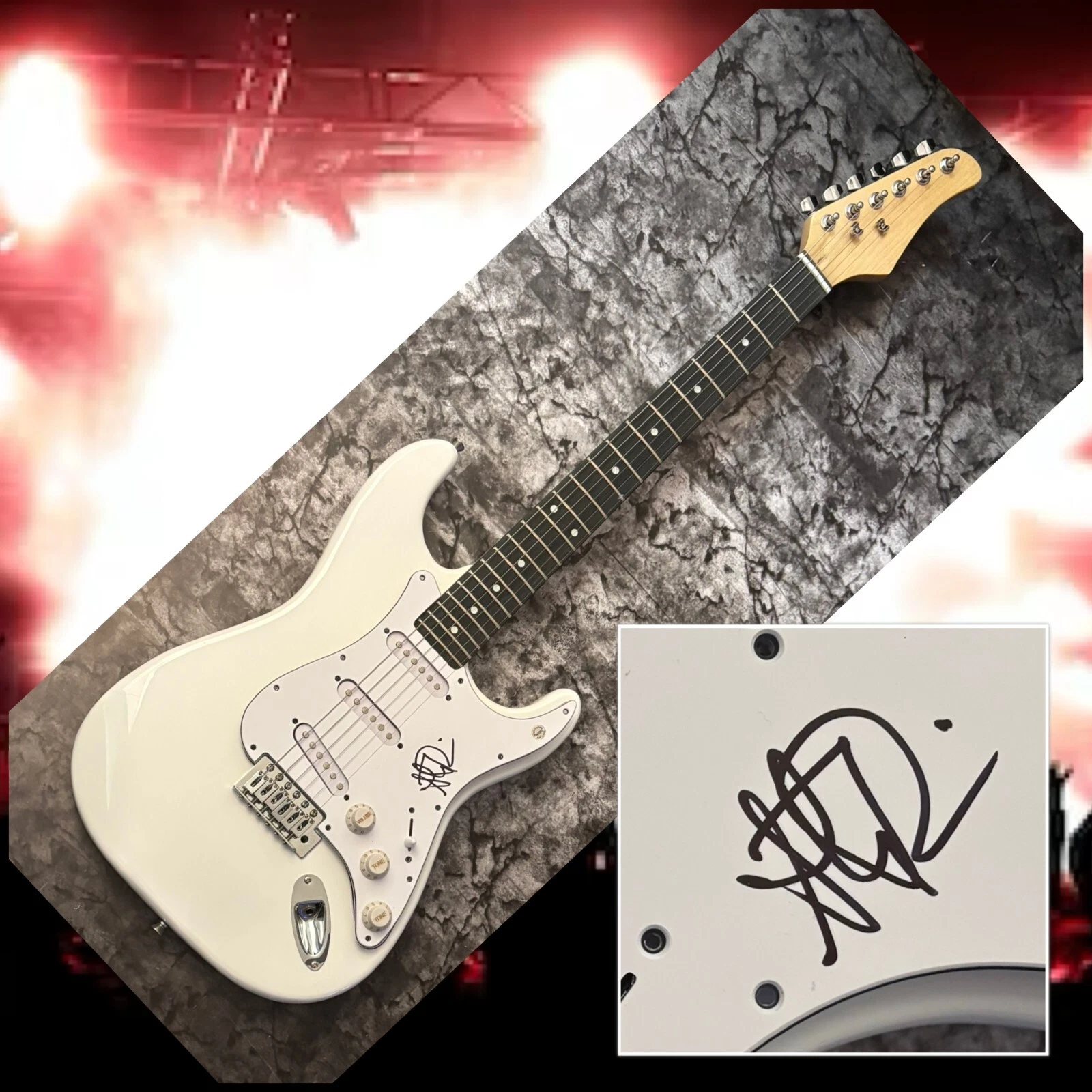 GFA Bayside Band Singer  * ANTHONY RANERI *  Signed Electric Guitar COA