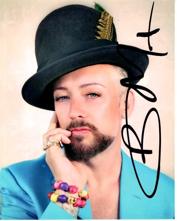 BOY GEORGE Signed Autographed 8x10 Photo