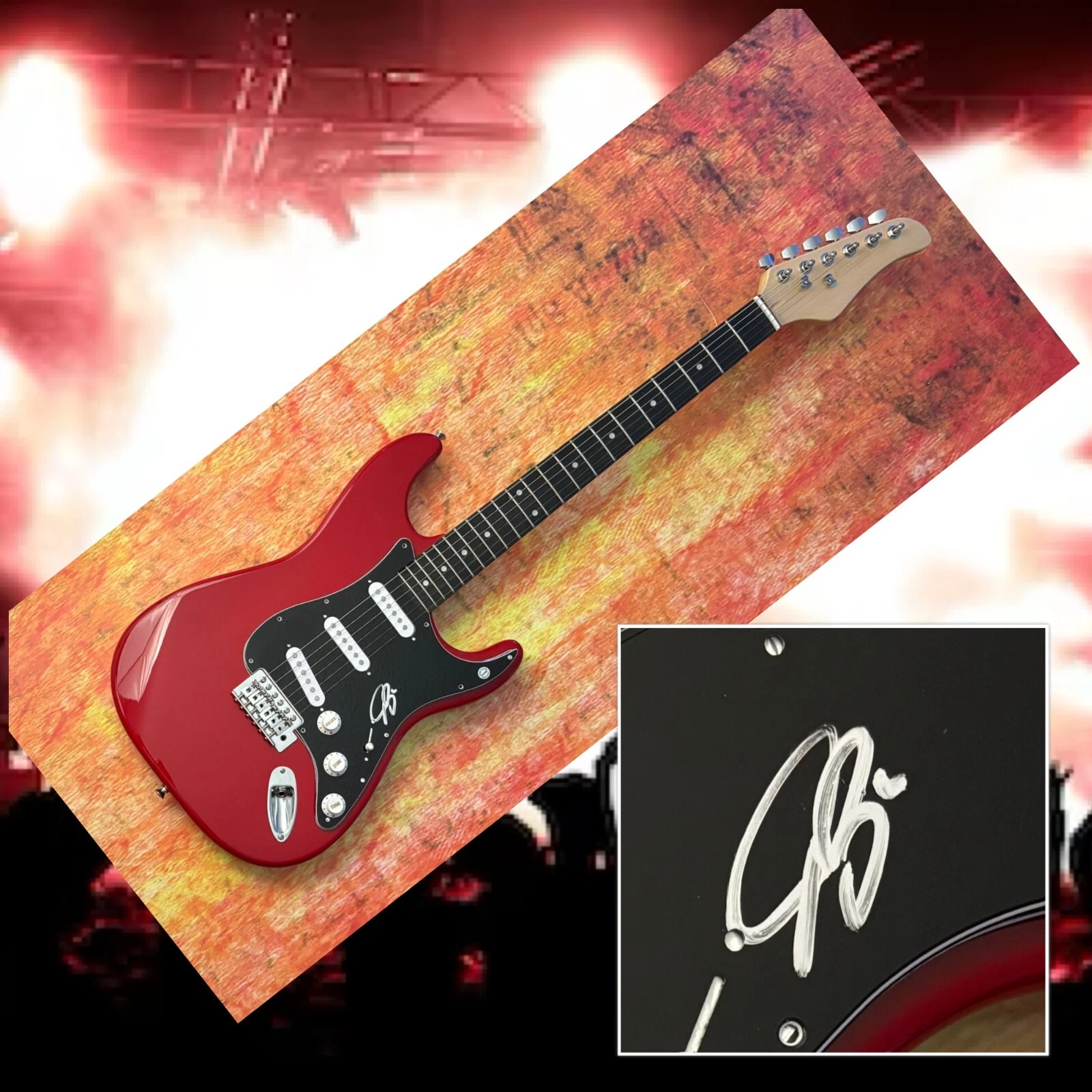 GFA The Used Band Guitarist  * JOEY BRADFORD *  Signed Electric Guitar COA