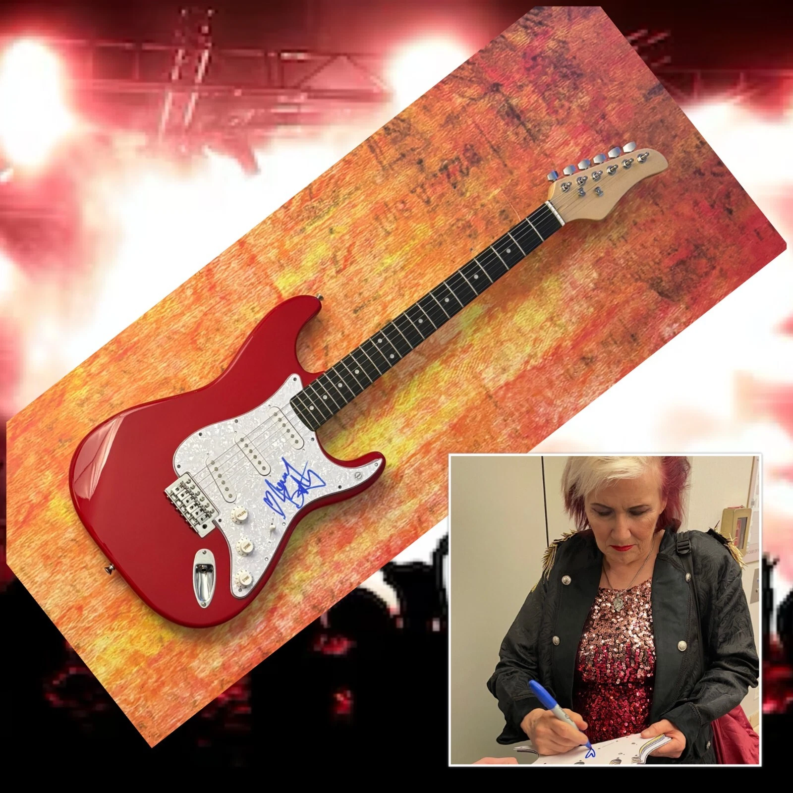 GFA Michael Jackson's Guitarist  * JENNIFER BATTEN *  Signed Electric Guitar COA