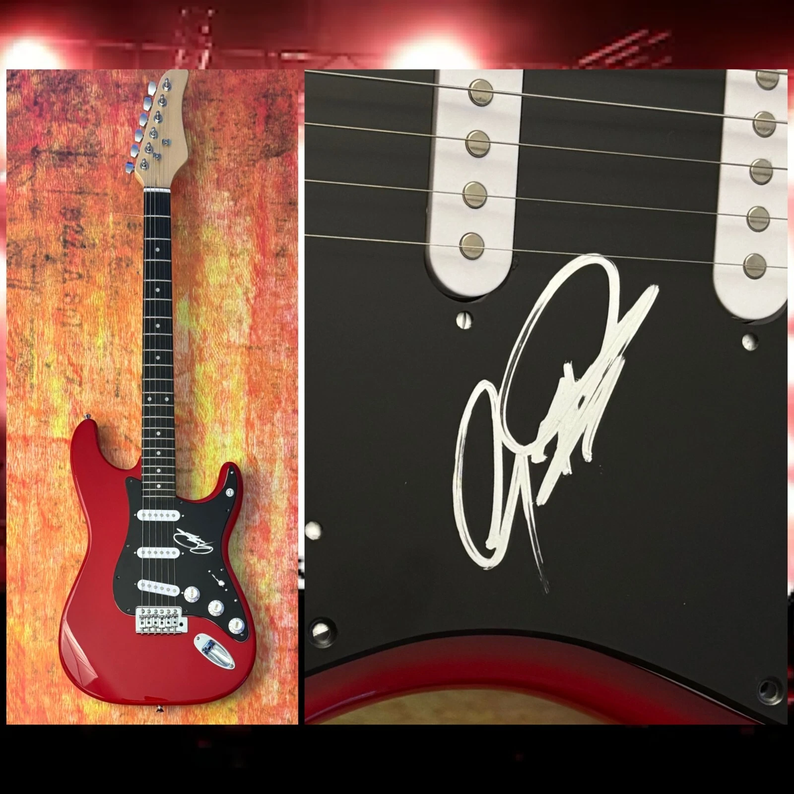 GFA The Buggles & YES Band  * GEOFF DOWNES *  Signed Electric Guitar COA