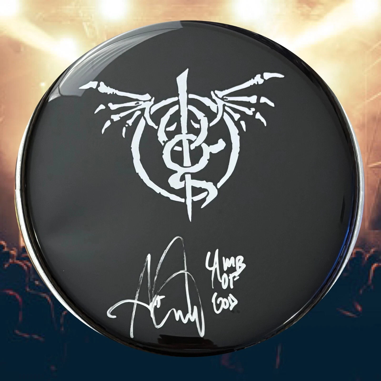 GFA Lamb of God Drummer  * ART CRUZ *  Signed New 10
