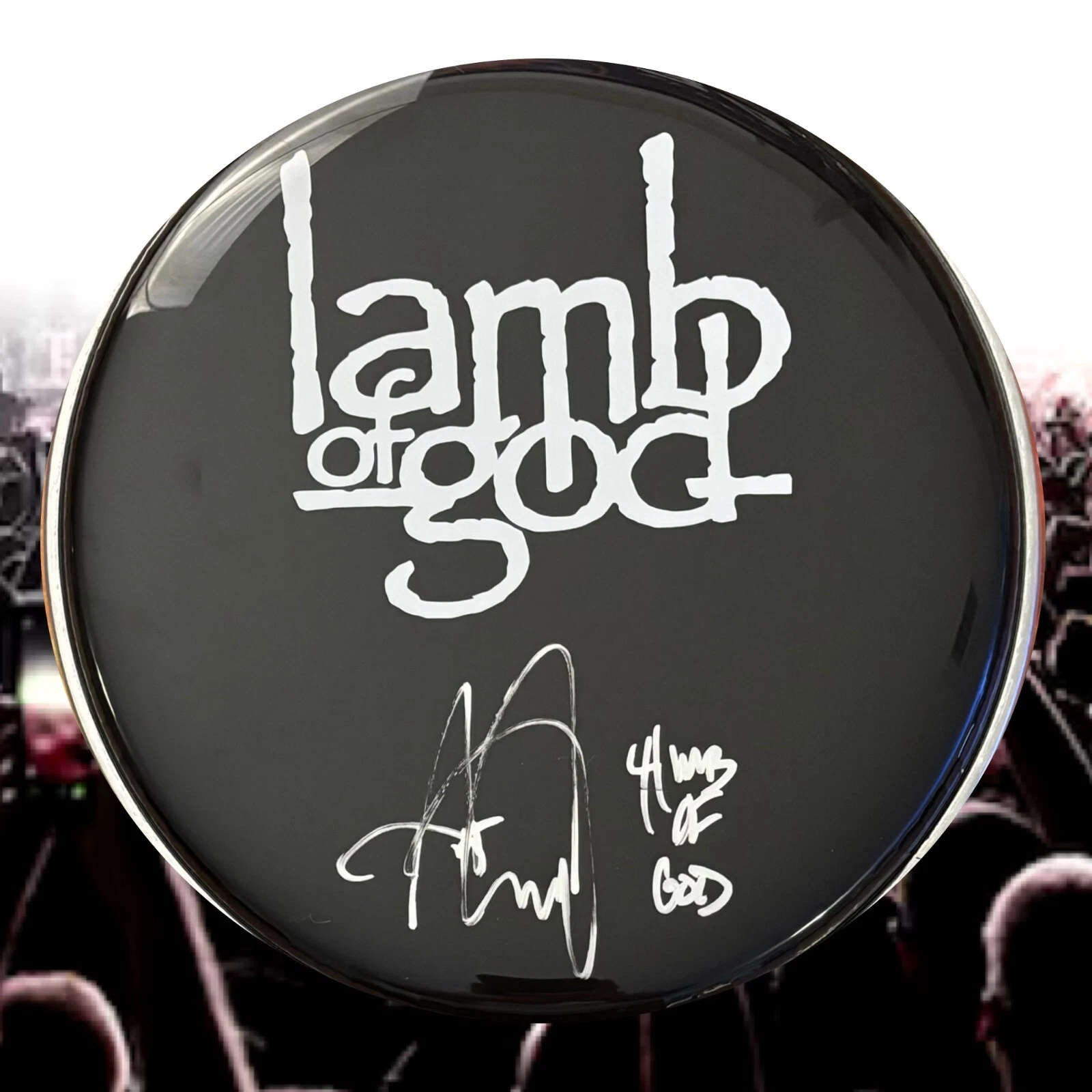 GFA Lamb of God Drummer  * ART CRUZ *  Signed New 10