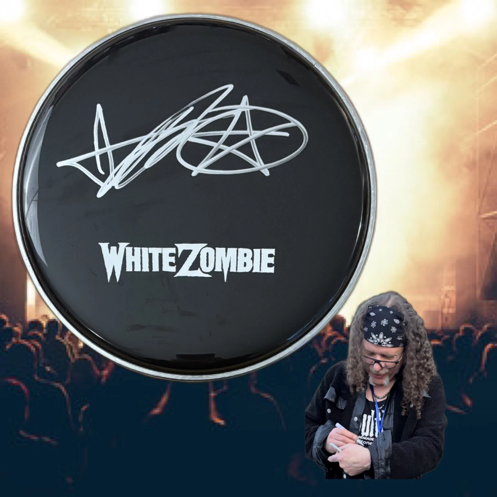GFA White Zombie Drummer  * IVAN DE PRUME *  Signed 10