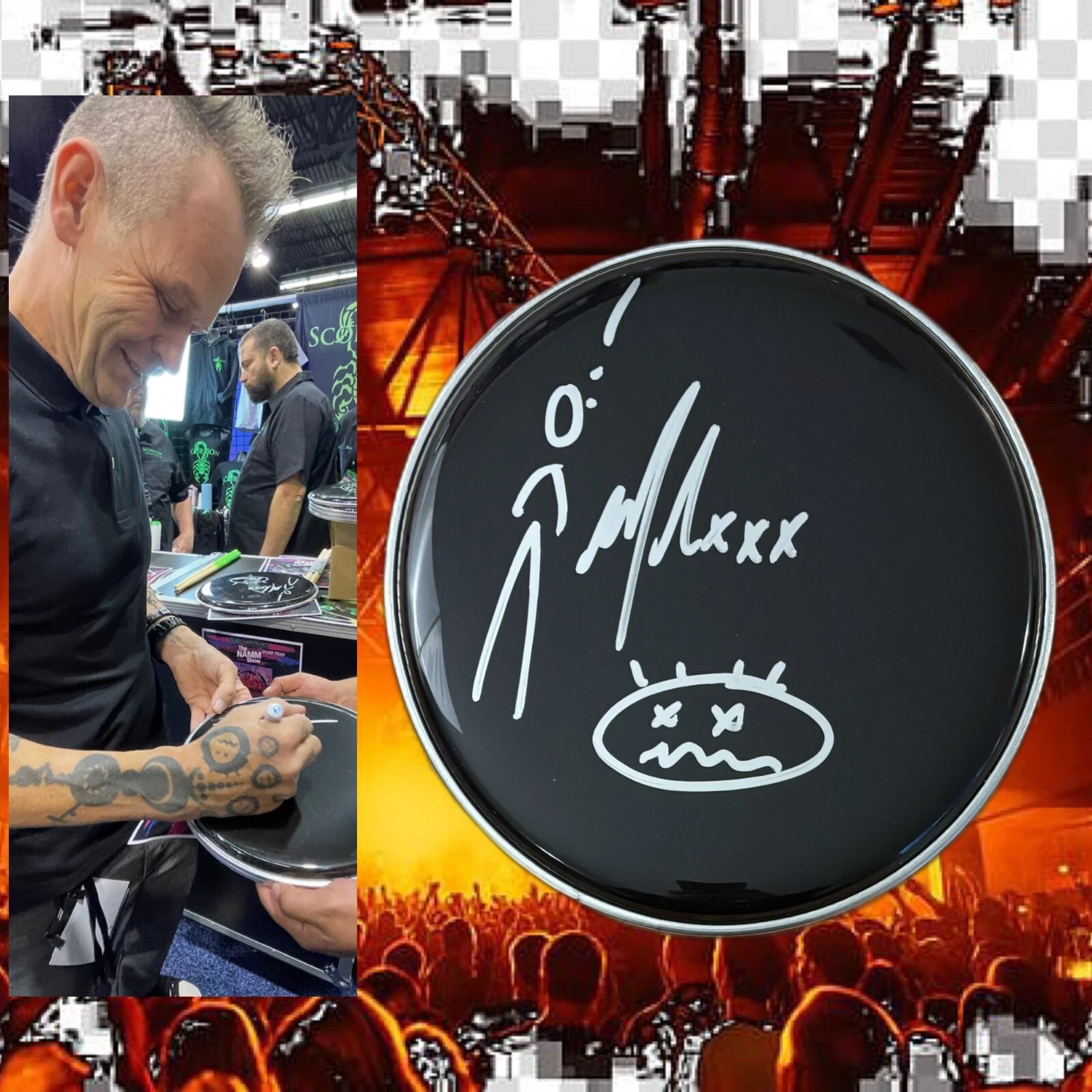 GFA Coal Chamber Drummer  * MIKEY COX *  Signed 10