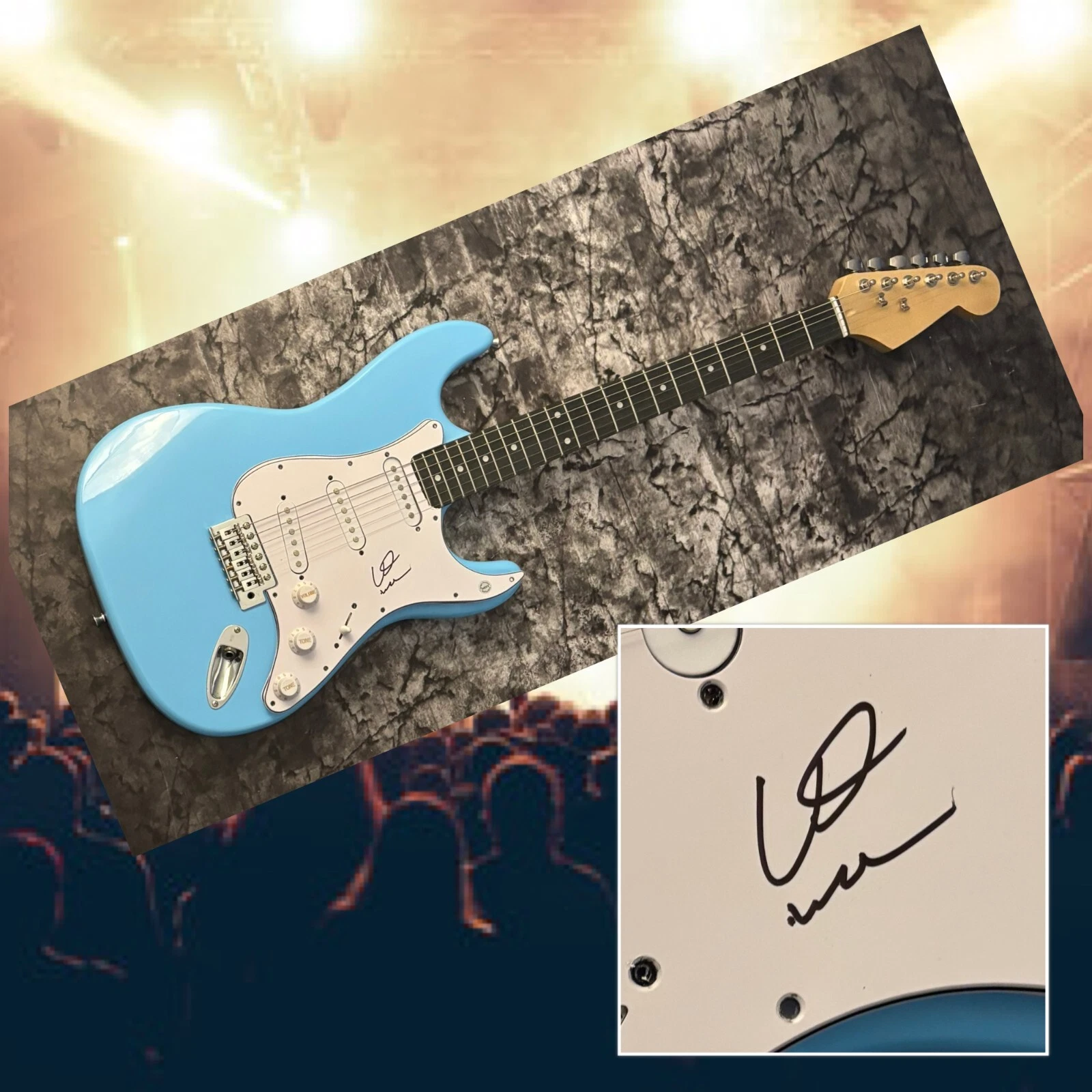 GFA Earth, Wind & Fire Band  * VERDINE WHITE *  Signed Electric Guitar COA