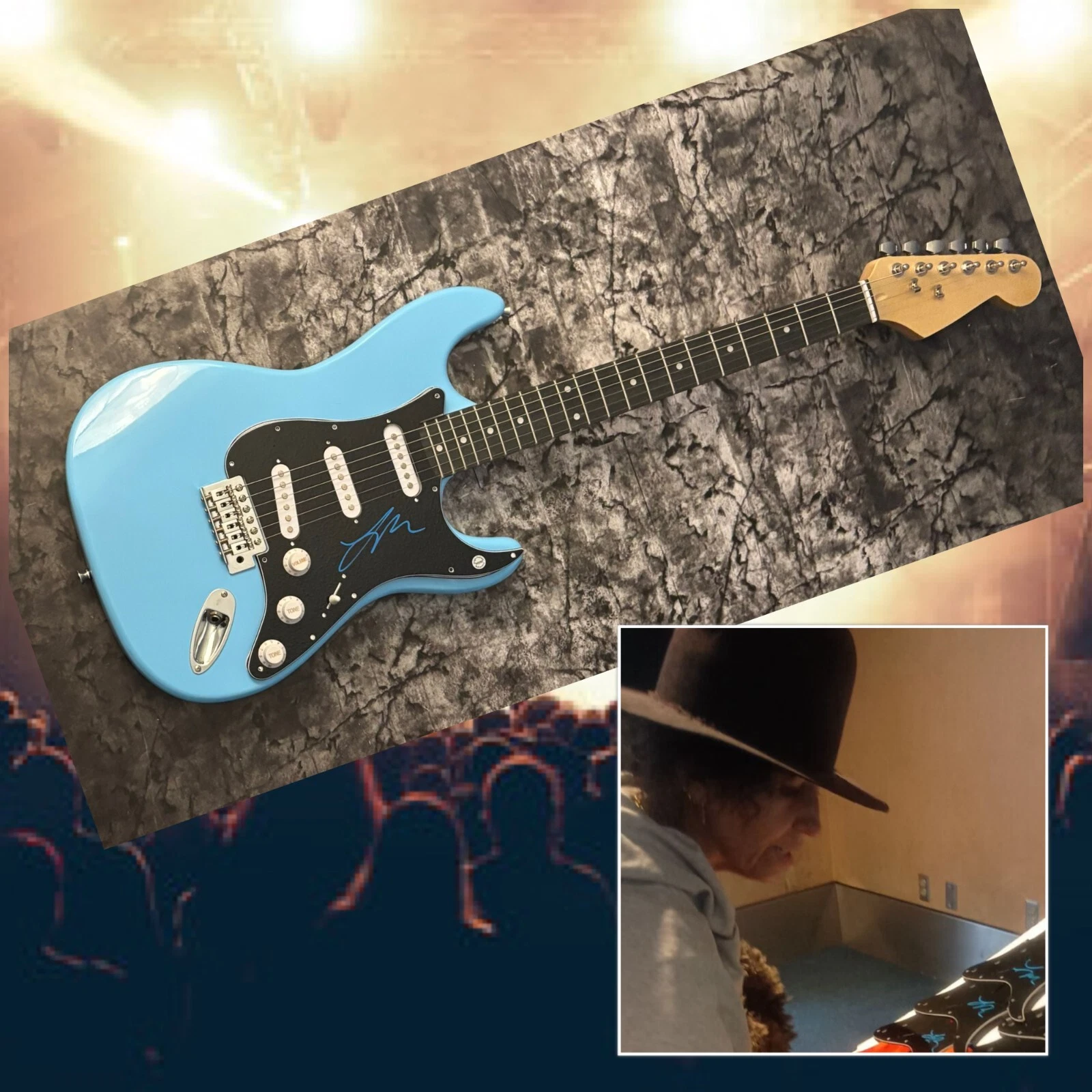 GFA  4 Non Blondes Band  * LINDA PERRY *  Signed Electric Guitar PROOF COA