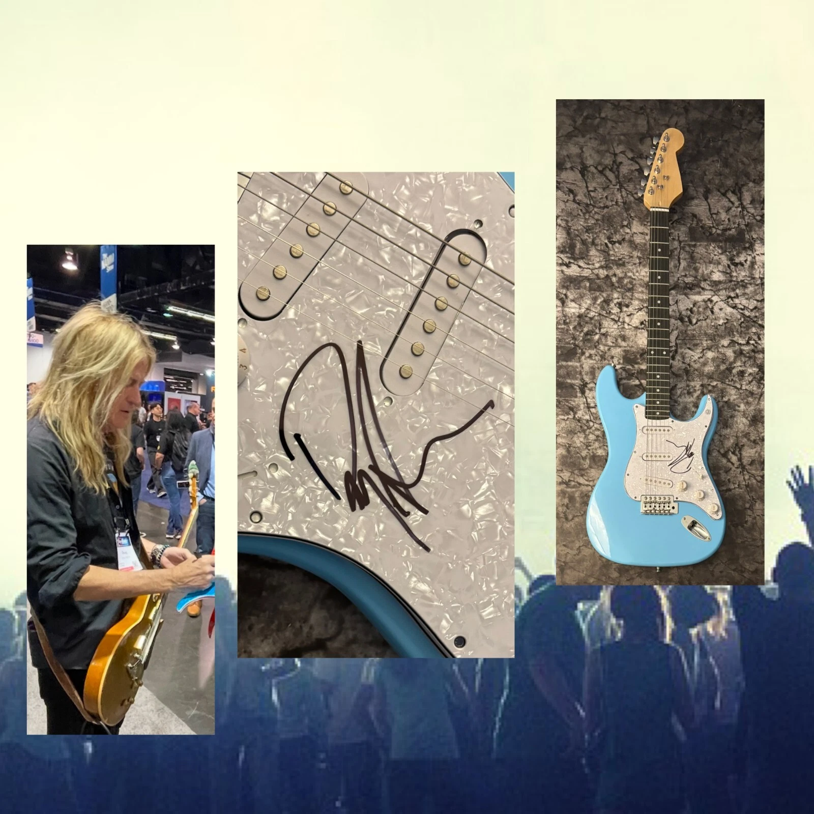 GFA Dio & Whitesnake Guitarist  * DOUG ALDRICH *  Signed Electric Guitar COA