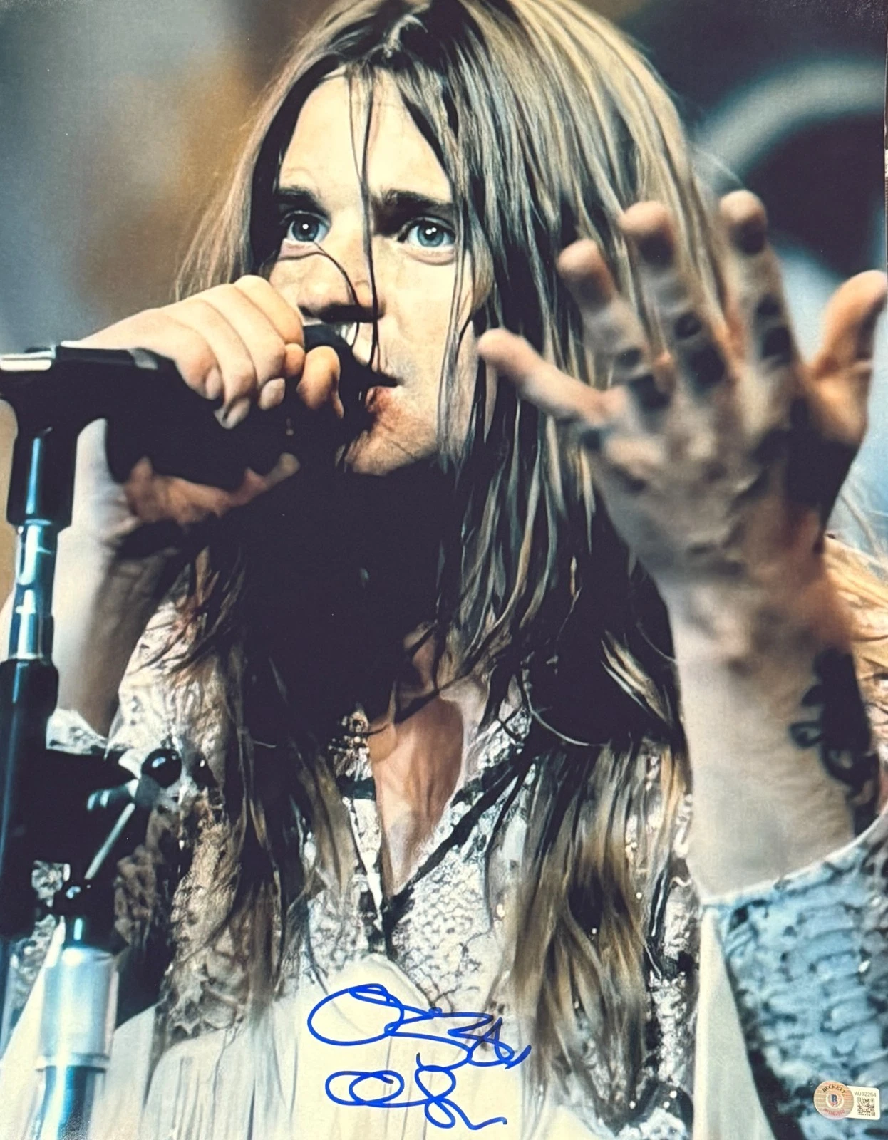 Ozzy Osbourne Signed 16x20 Photo Sabbath Authentic Autograph Beckett Witness