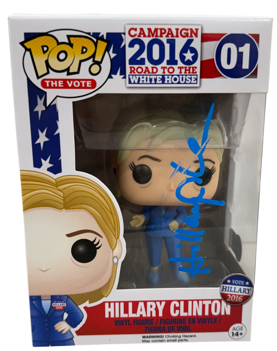 Hillary Clinton Signed Pop Funko Figure Authentic Autograph Beckett