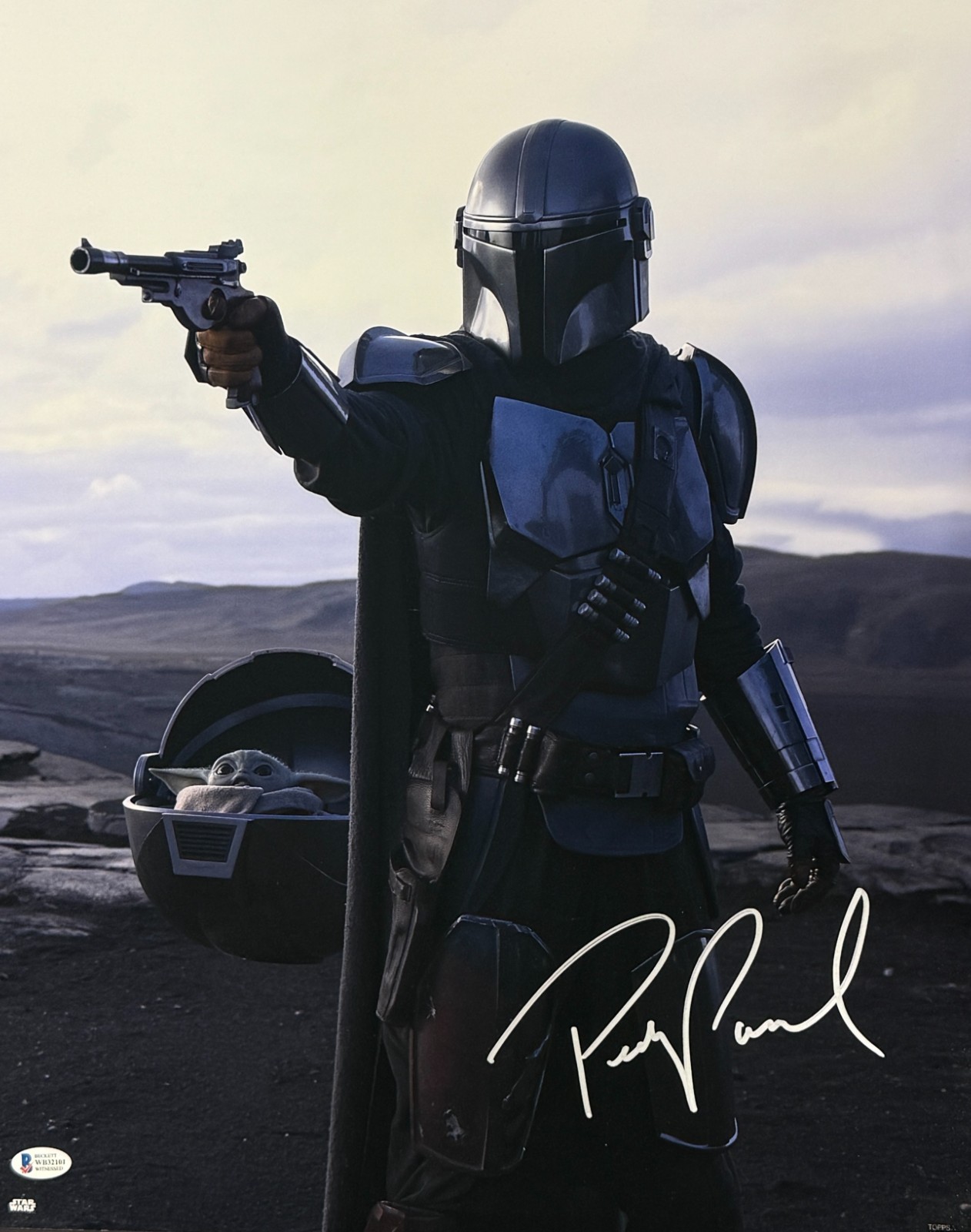 Pedro Pascal Signed 16x20 Photo The Mandalorian Autograph Proof Beckett Witness