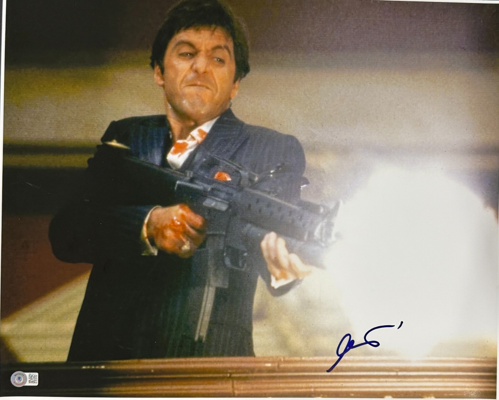 AL PACINO SIGNED 16×20 PHOTO SCARFACE TONY MONTANA AUTHENTIC AUTOGRAPH BECKETT COLLECTIBLE MEMORABILIA