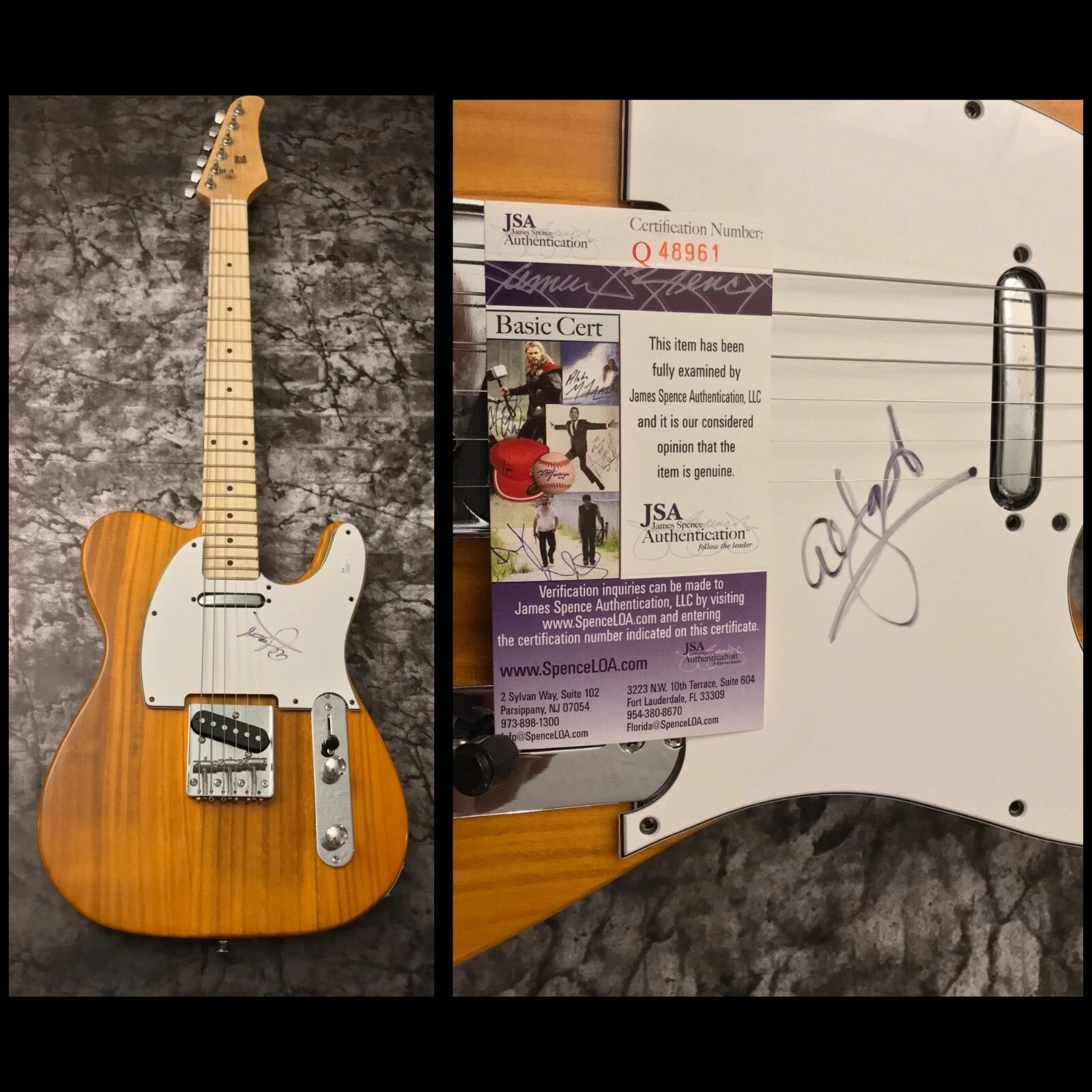 JSA The Beach Boys * AL JARDINE * Signed Electric Tele Guitar COA