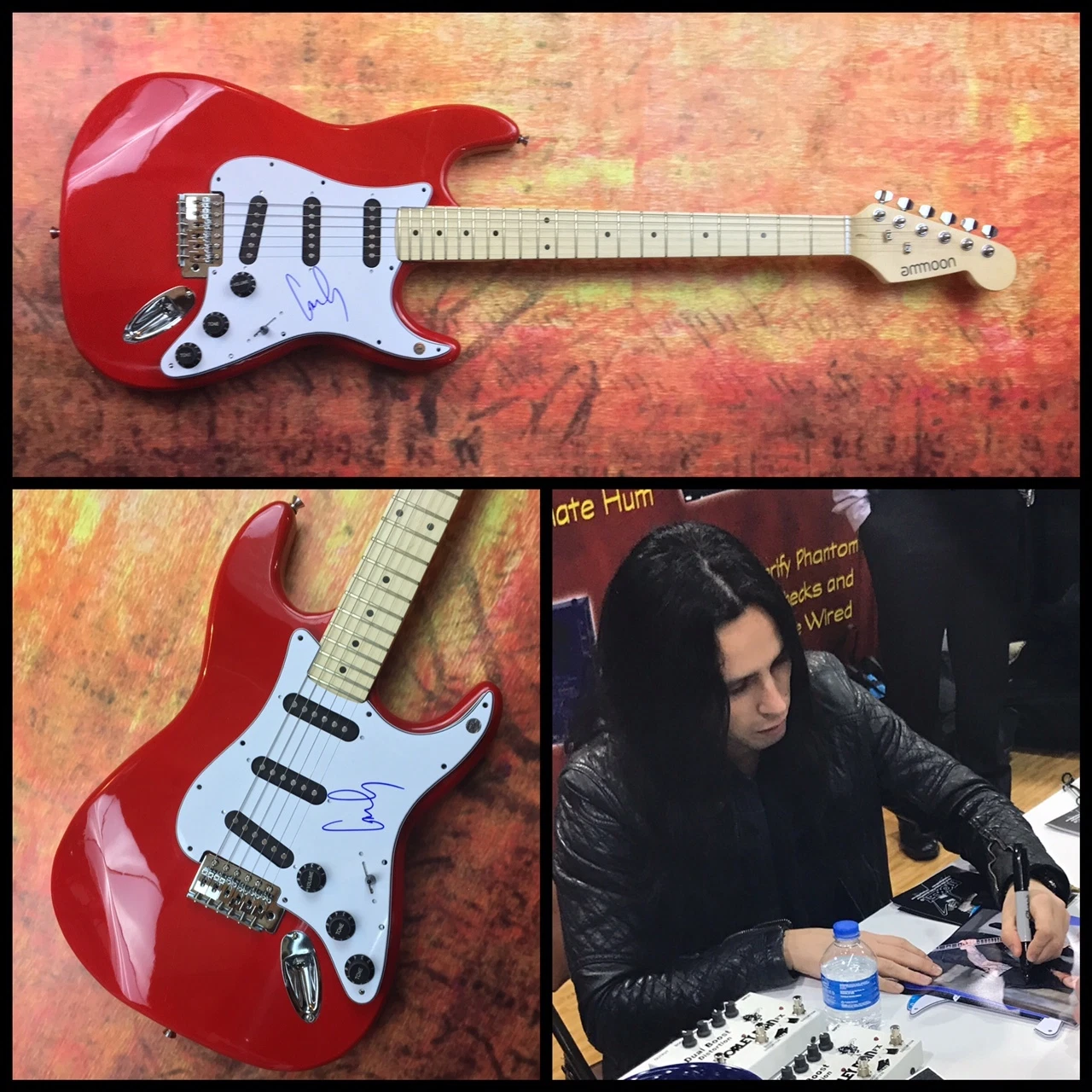 GFA Ozzy Osbourne Guitarist  * GUS G *  Signed Electric Guitar PROOF G2 COA