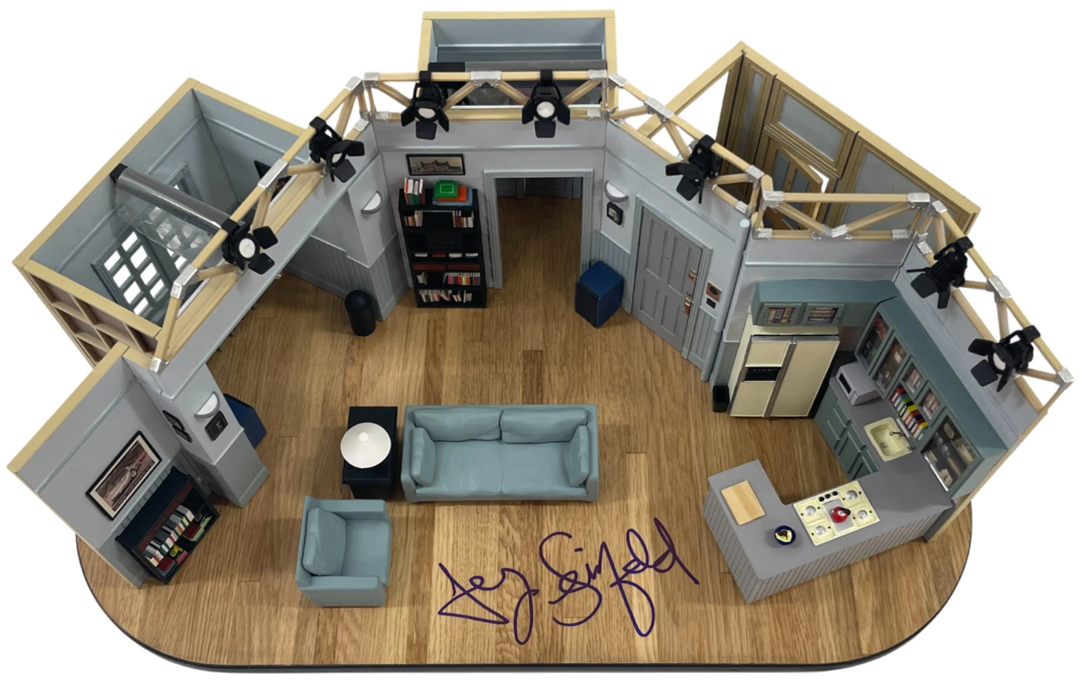 Jerry Seinfeld Signed Set Replica Apartment Model Authentic Autograph Beckett