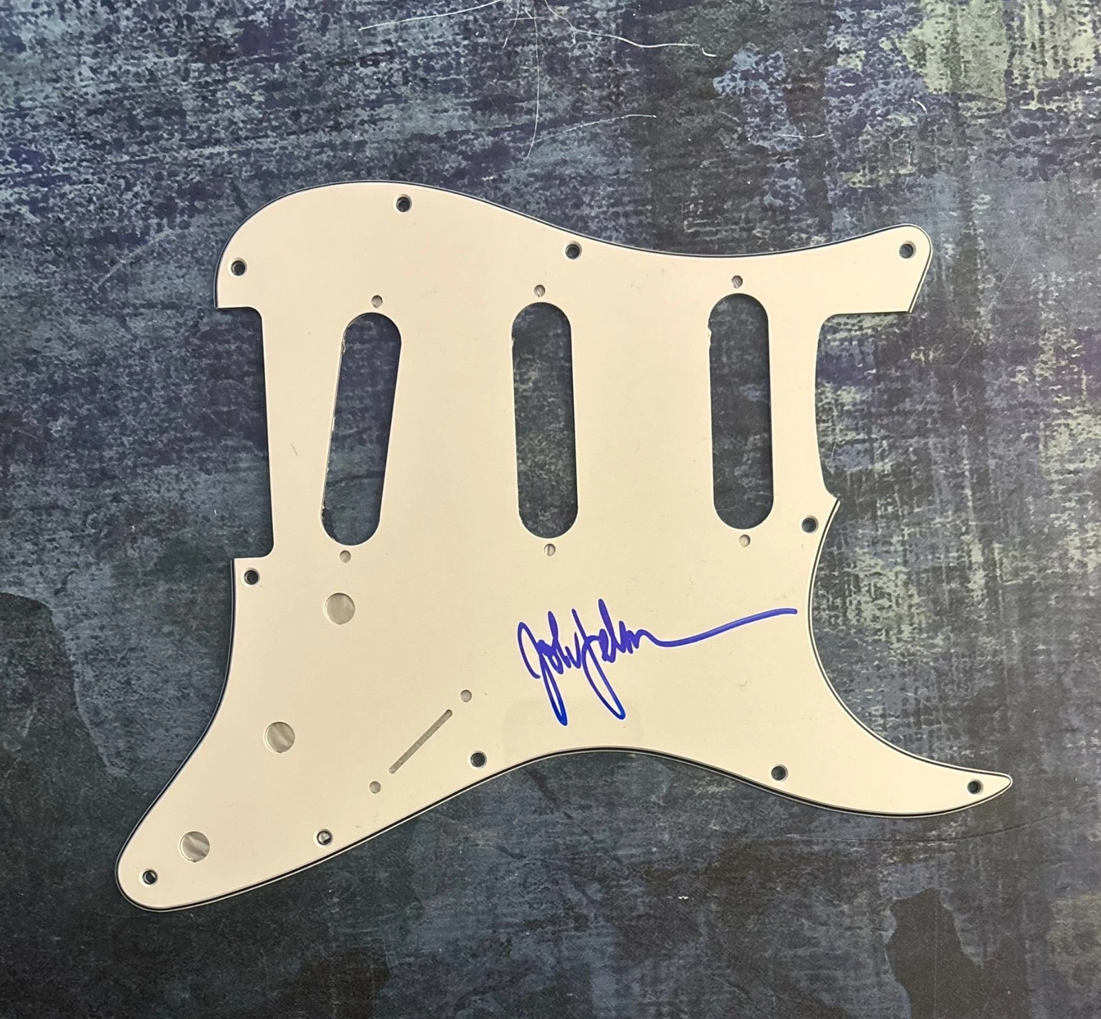 GFA Goldfinger Kingpin Superman  * JOHN FELDMANN * Signed Electric Pickguard COA