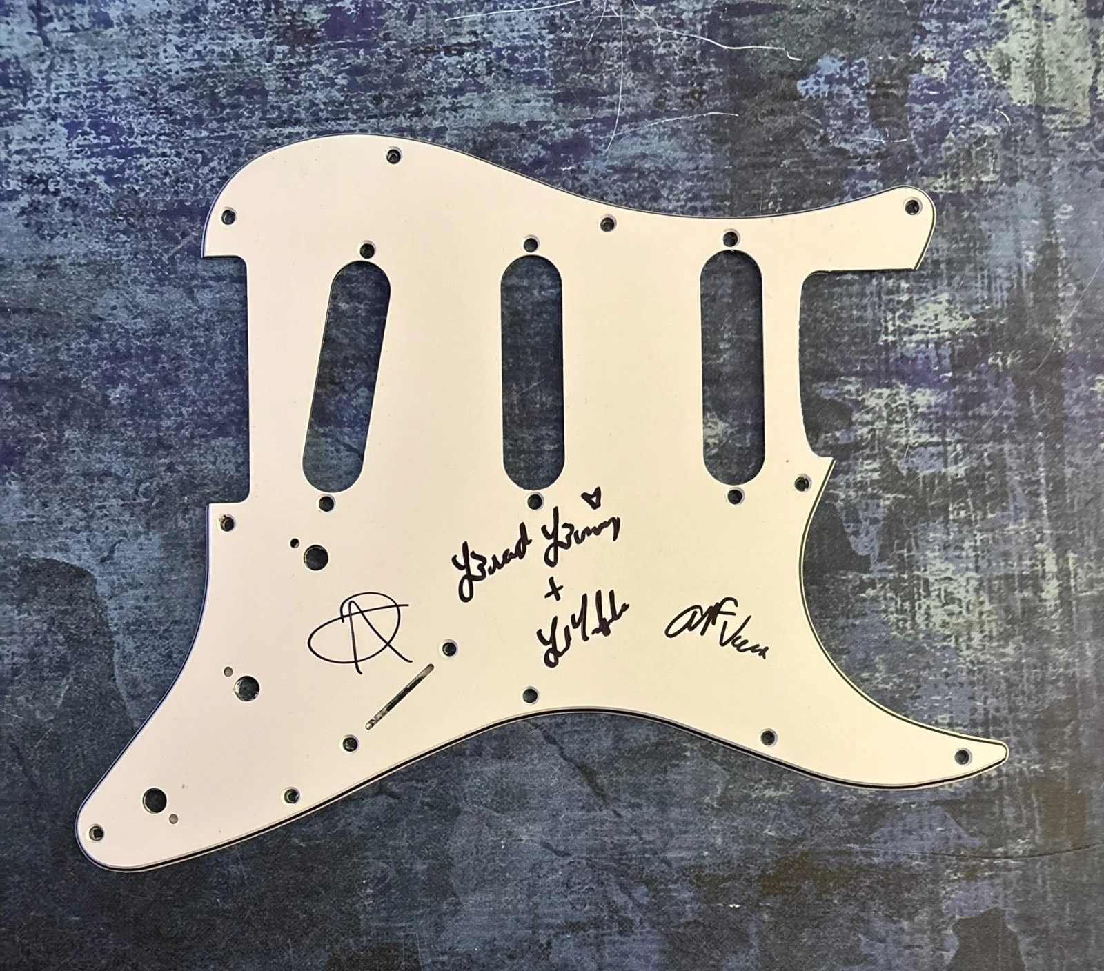 GFA Lili Trifilio x3 Band * BEACH BUNNY * Signed Electric Pickguard PROOF COA
