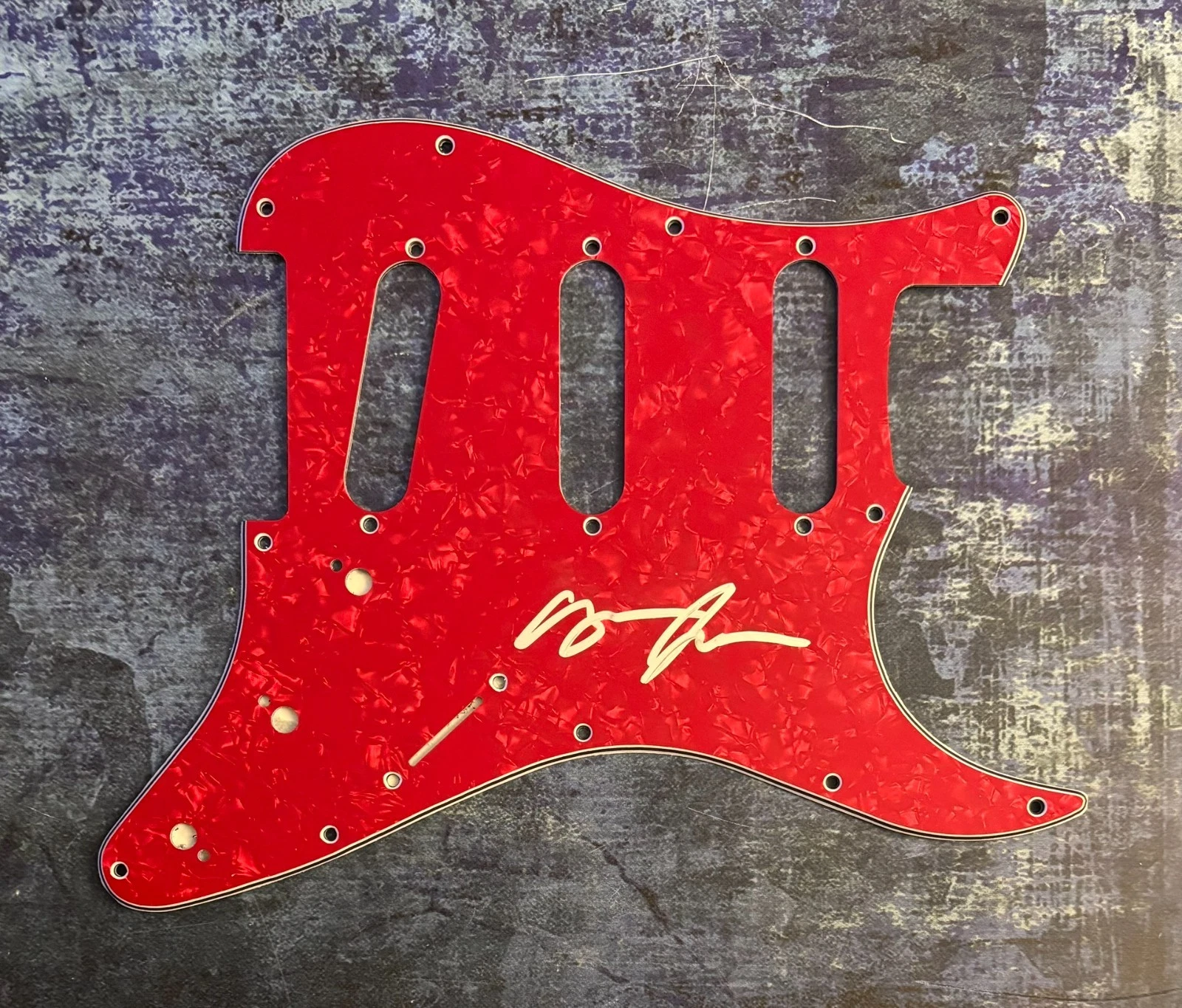 GFA Child of the State Star  * AYRON JONES * Signed Electric Pickguard PROOF COA
