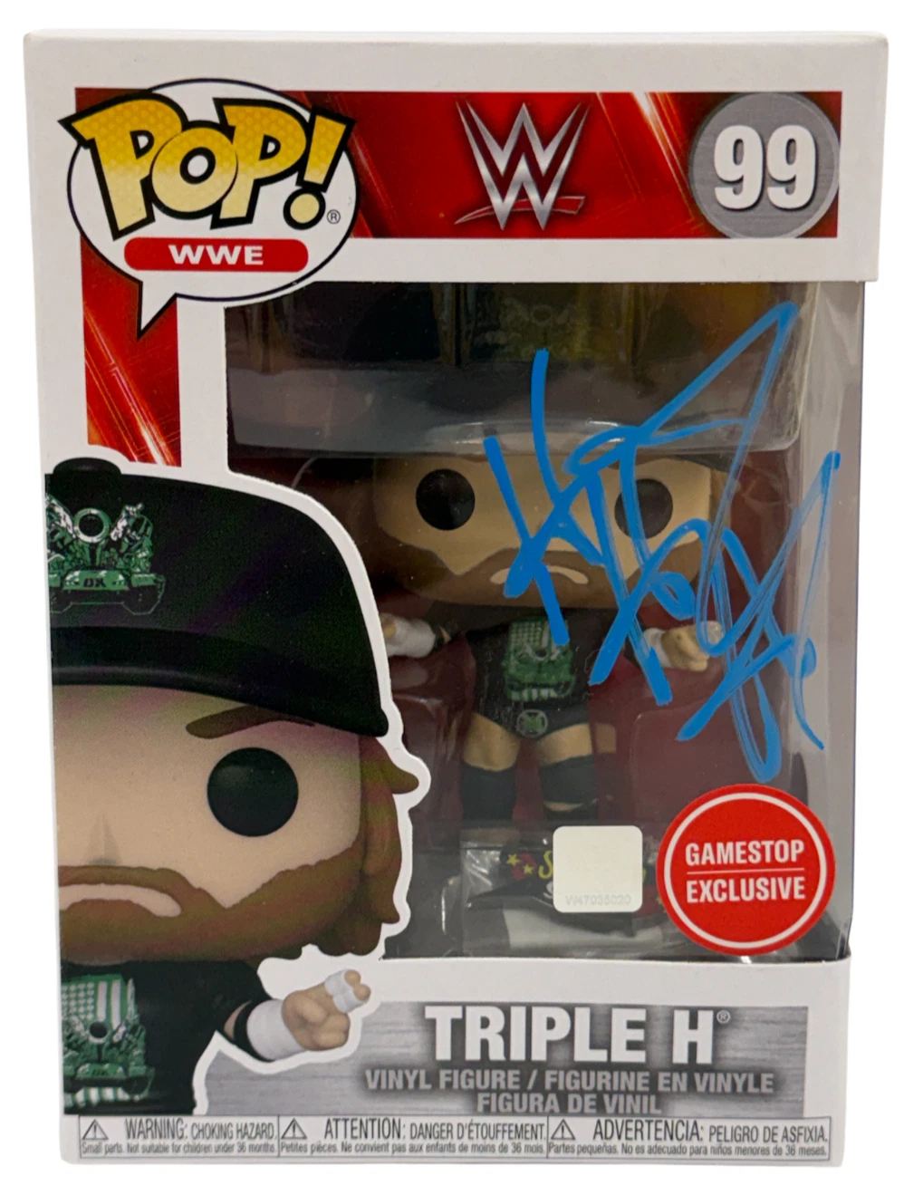Triple H HHH Signed WWE Funko 99 Wrestling Authentic Autograph Beckett