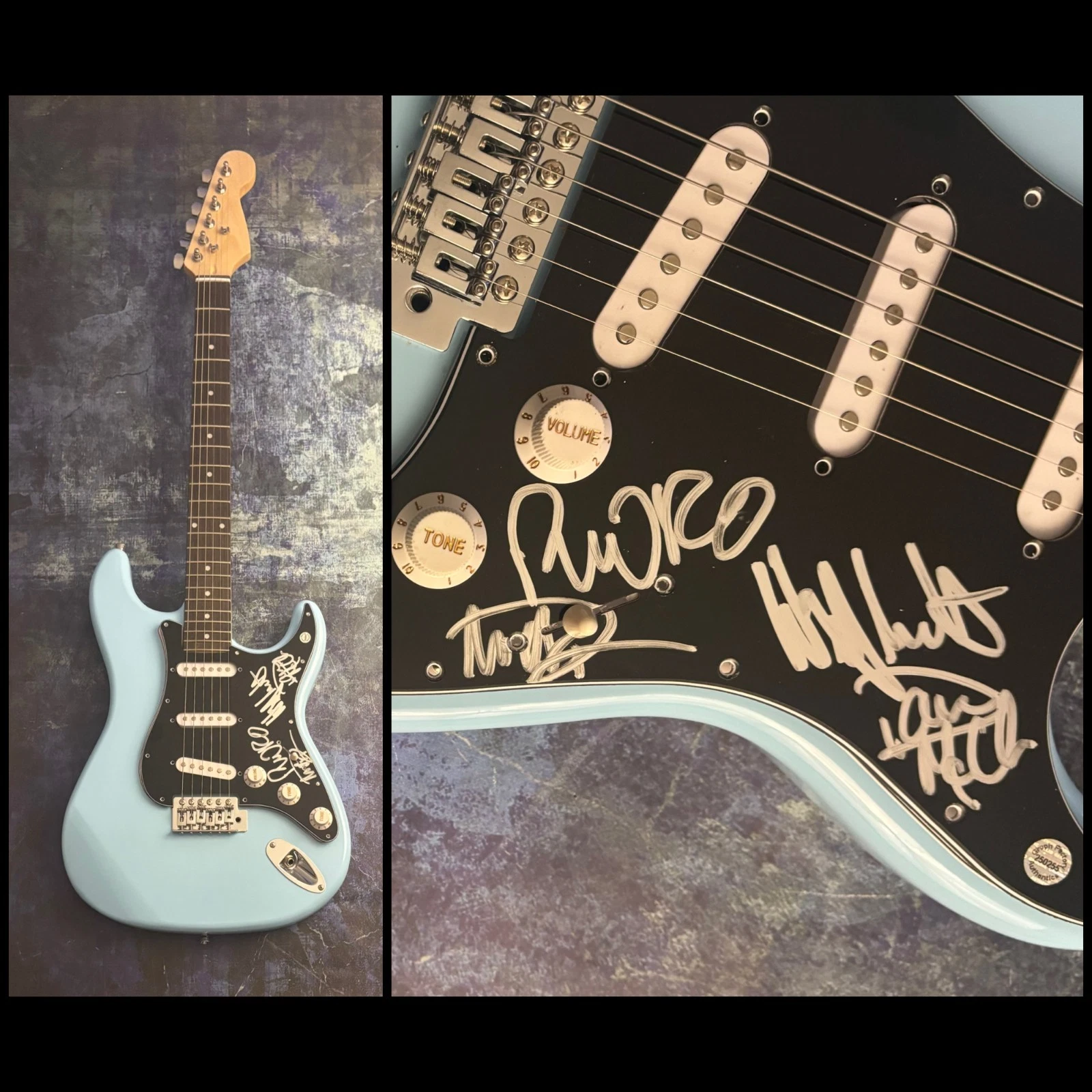 GFA Phil Rind x4 Band  * SACRED REICH *  Signed Electric Guitar PROOF S7 COA