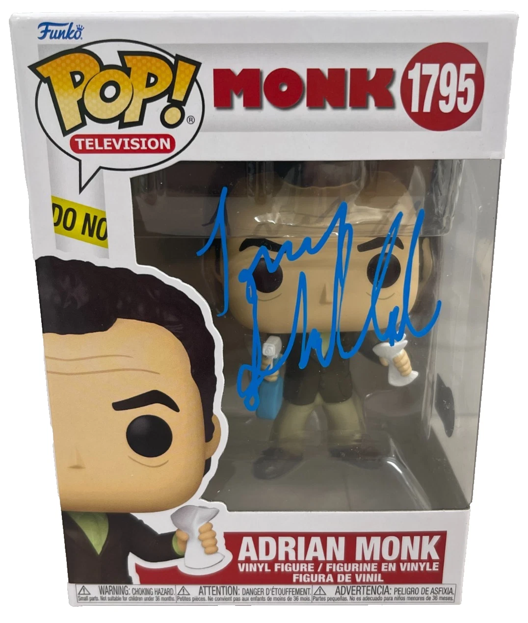 Tony Shalhoub Signed Adrian Monk Funko Authentic Autograph Beckett