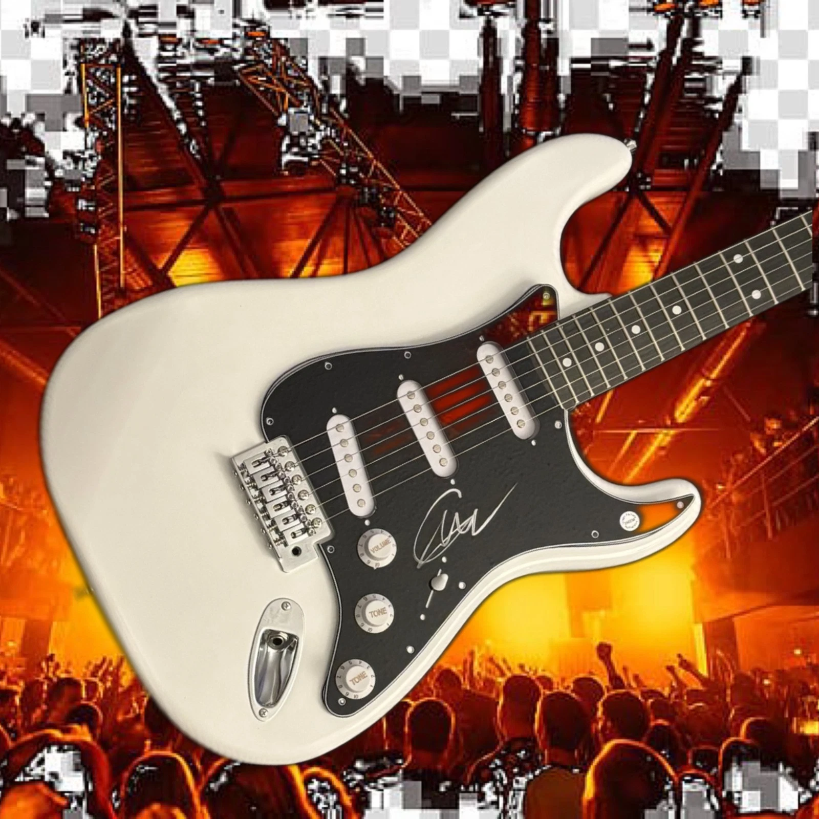 GFA  Queensryche Band Singer  * GEOFF TATE *  Signed Electric Guitar  PROOF COA