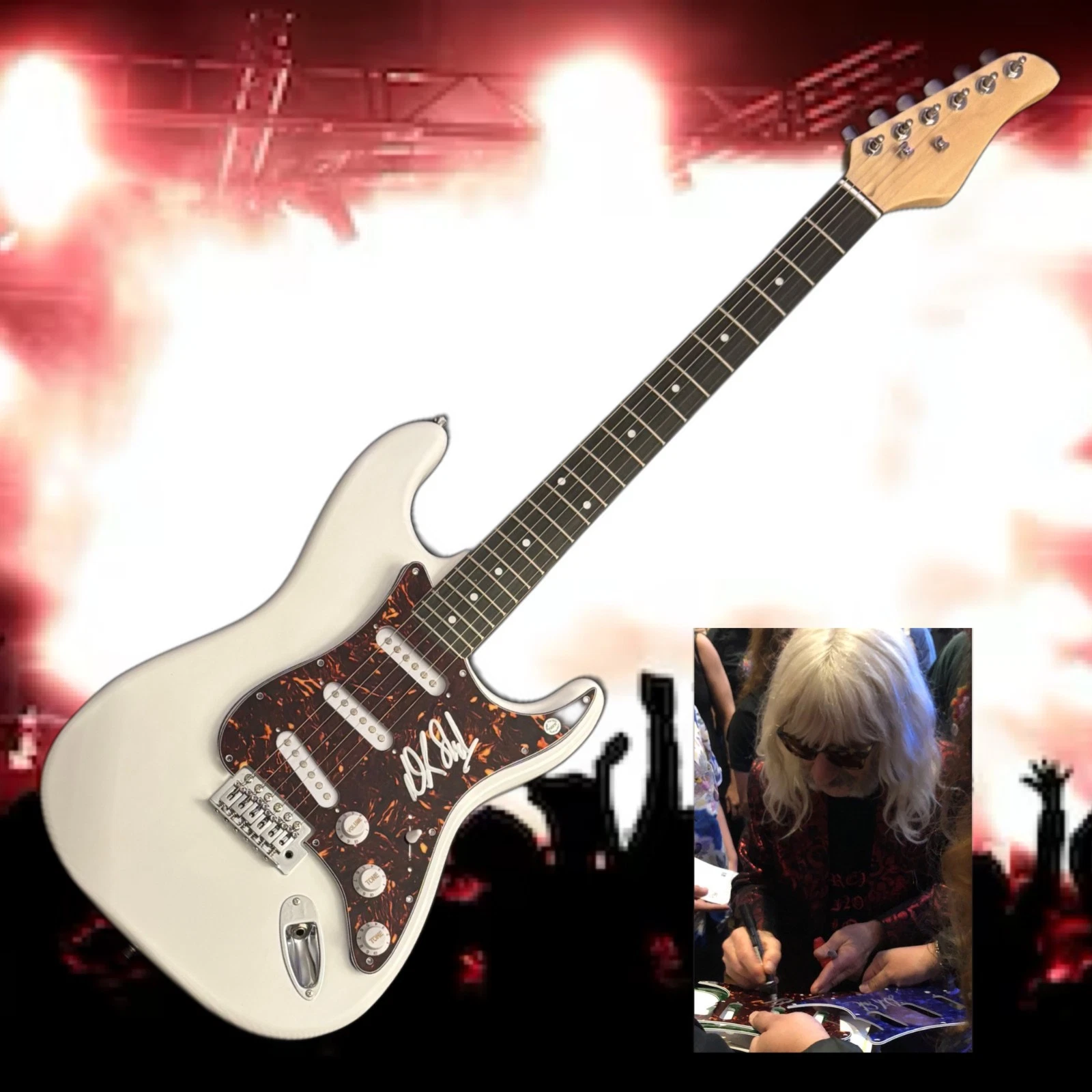 GFA Spinal Tap Harry Shearer * DEREK SMALLS * Signed Electric Guitar PROOF COA