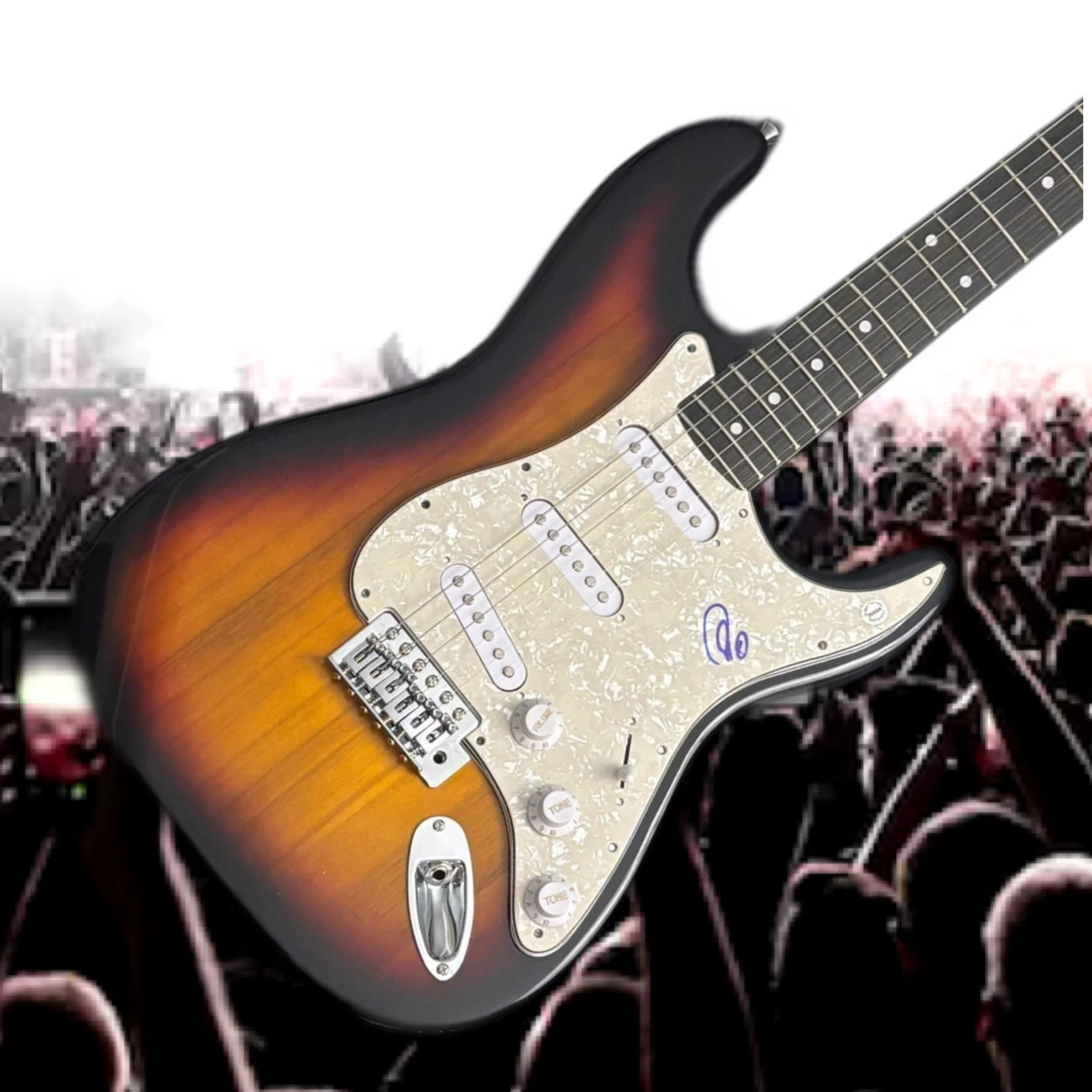 GFA  Big Black Car Star  * GREGORY ALAN ISAKOV *  Signed Electric Guitar COA