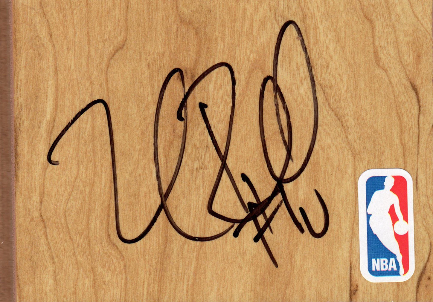 Milwaukee Bucks Joel Przybilla Signed FloorBoard COA