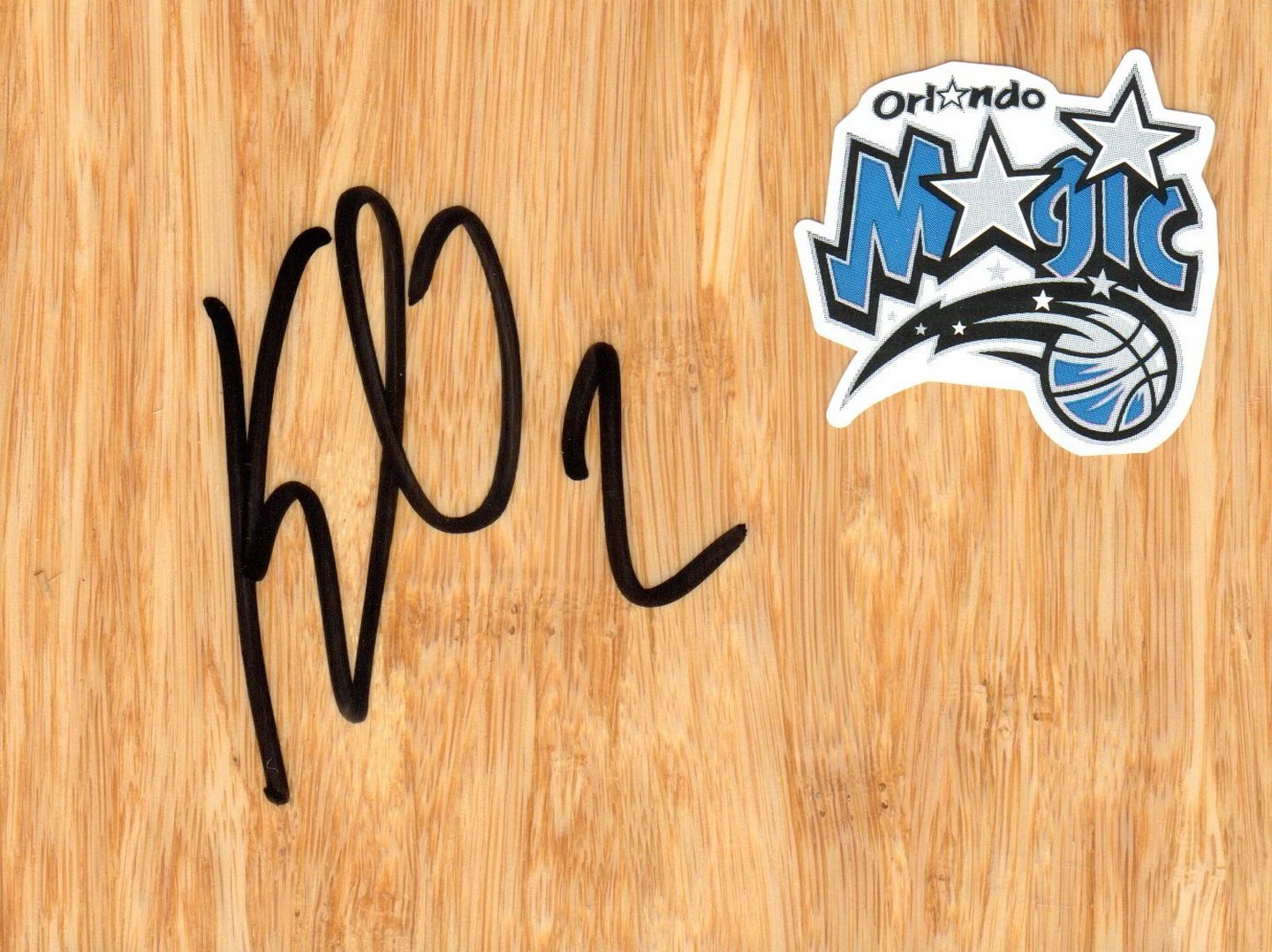 Orlando Magic Kyle OQuinn Signed FloorBoard COA