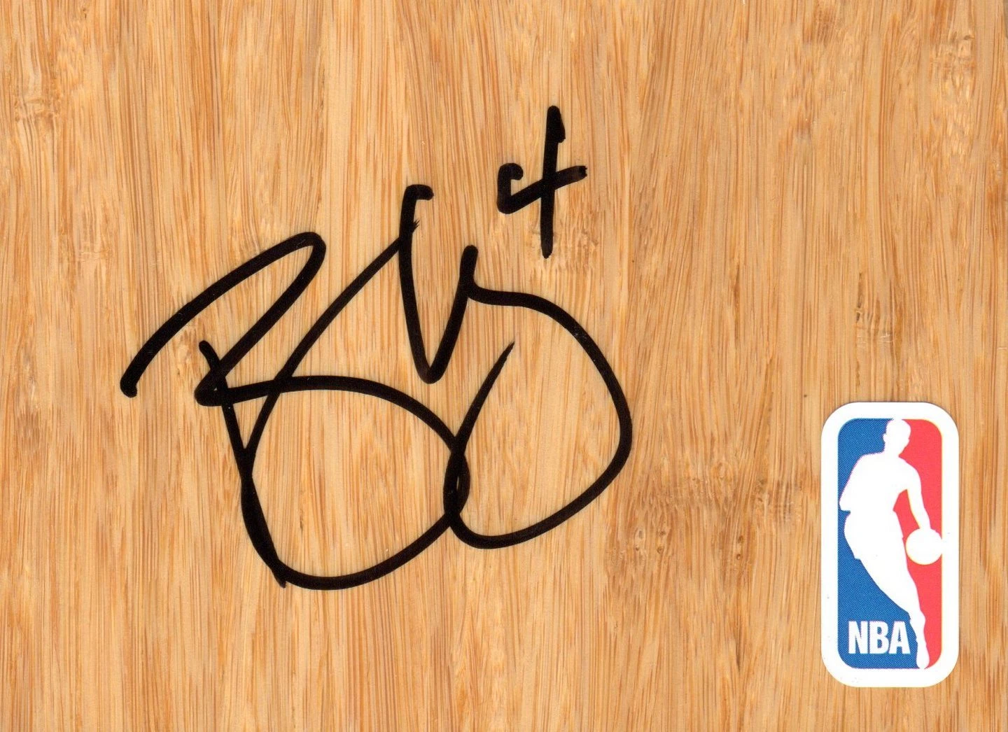 Los Angeles Lakers Ryan Kelly Signed FloorBoard COA