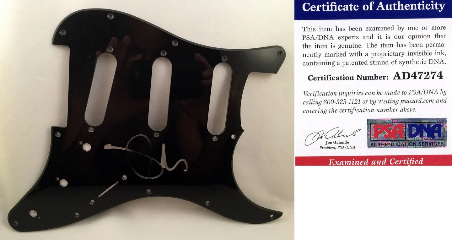 Pete Wentz Signed Electric PickGuard Fall Out Boy Lead Singer PSA COA