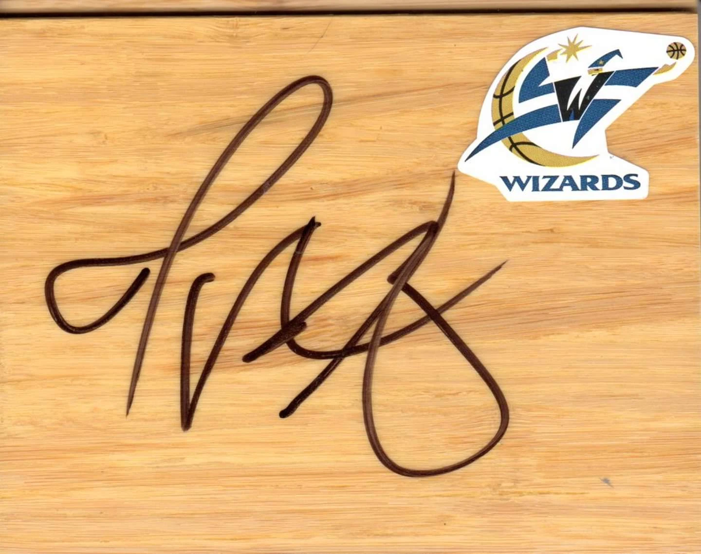 Washington Wizards Trevor Ariza Signed FloorBoard COA
