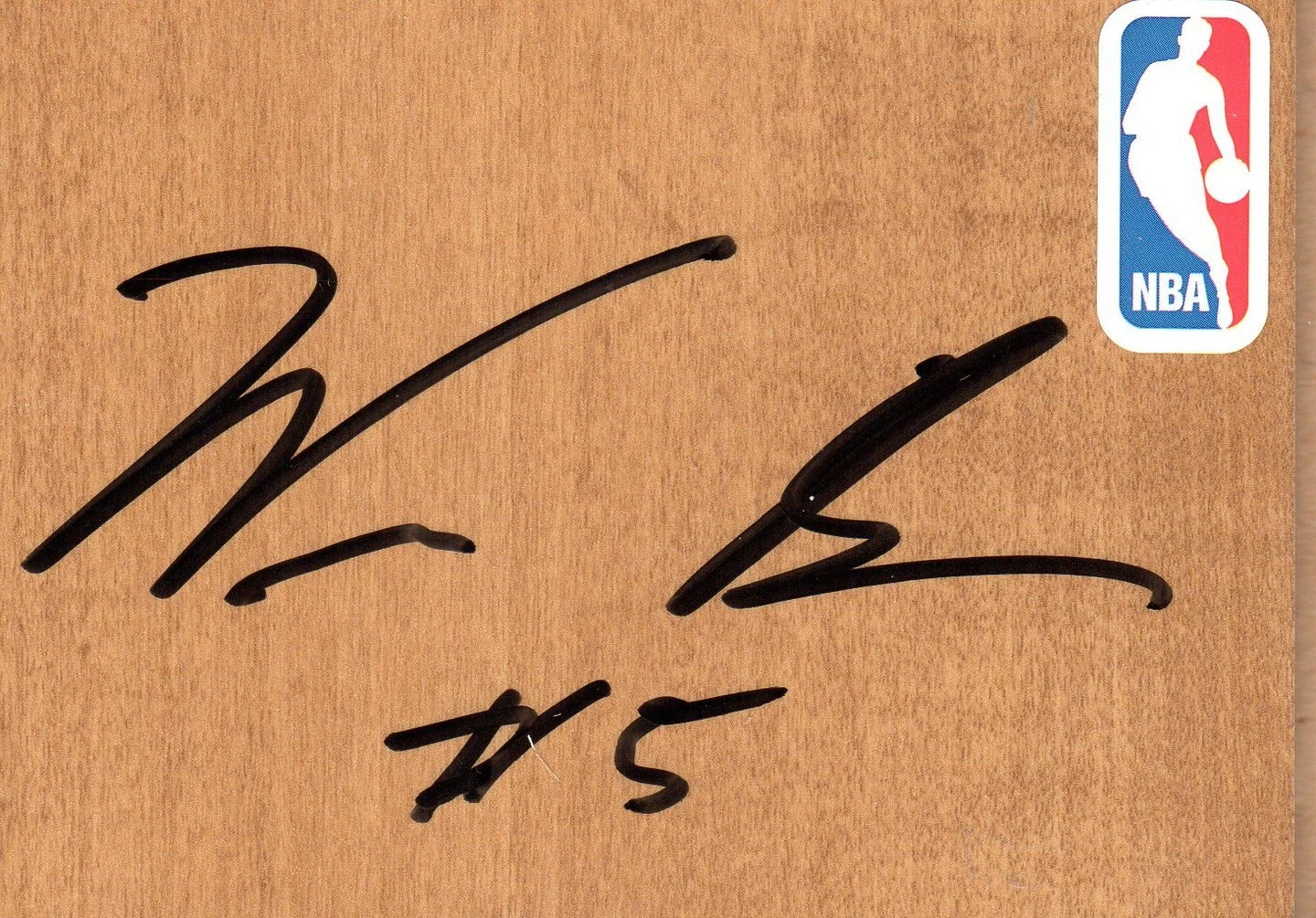 Portland Trail Blazers Will Barton Autographed FloorBoard COA
