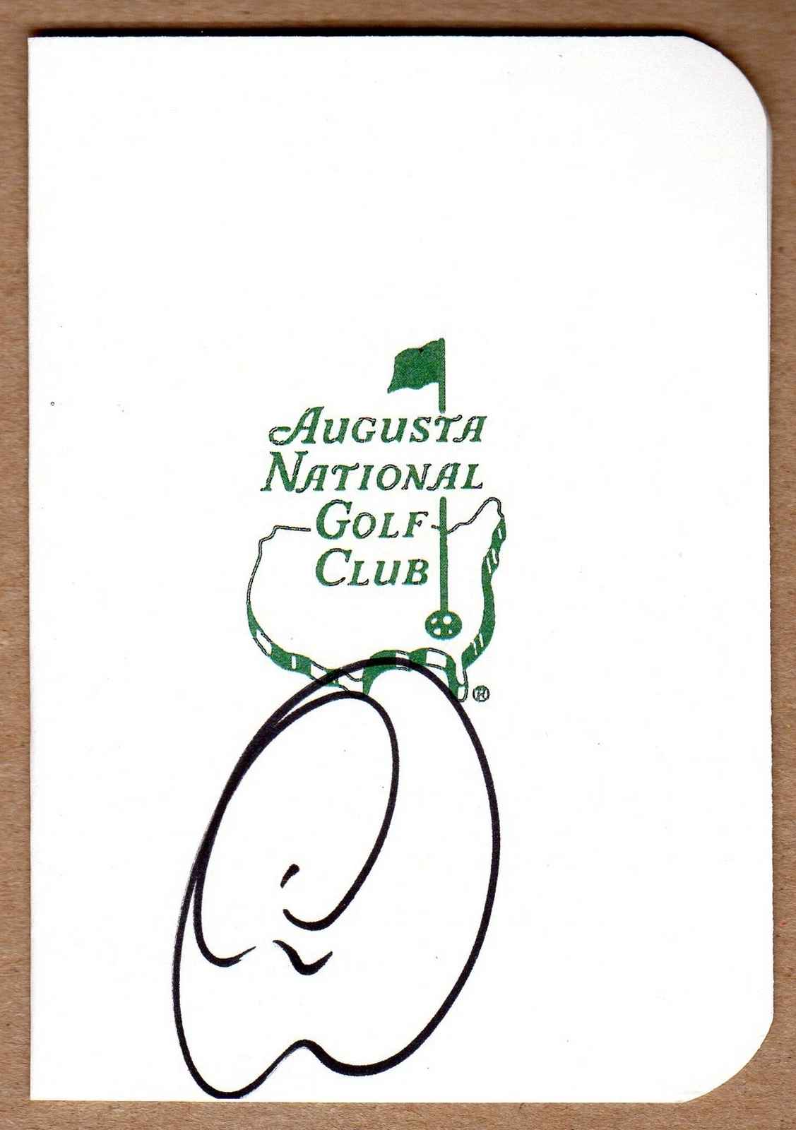 Golfer Bernd Wiesberger Signed Masters Scorecard COA