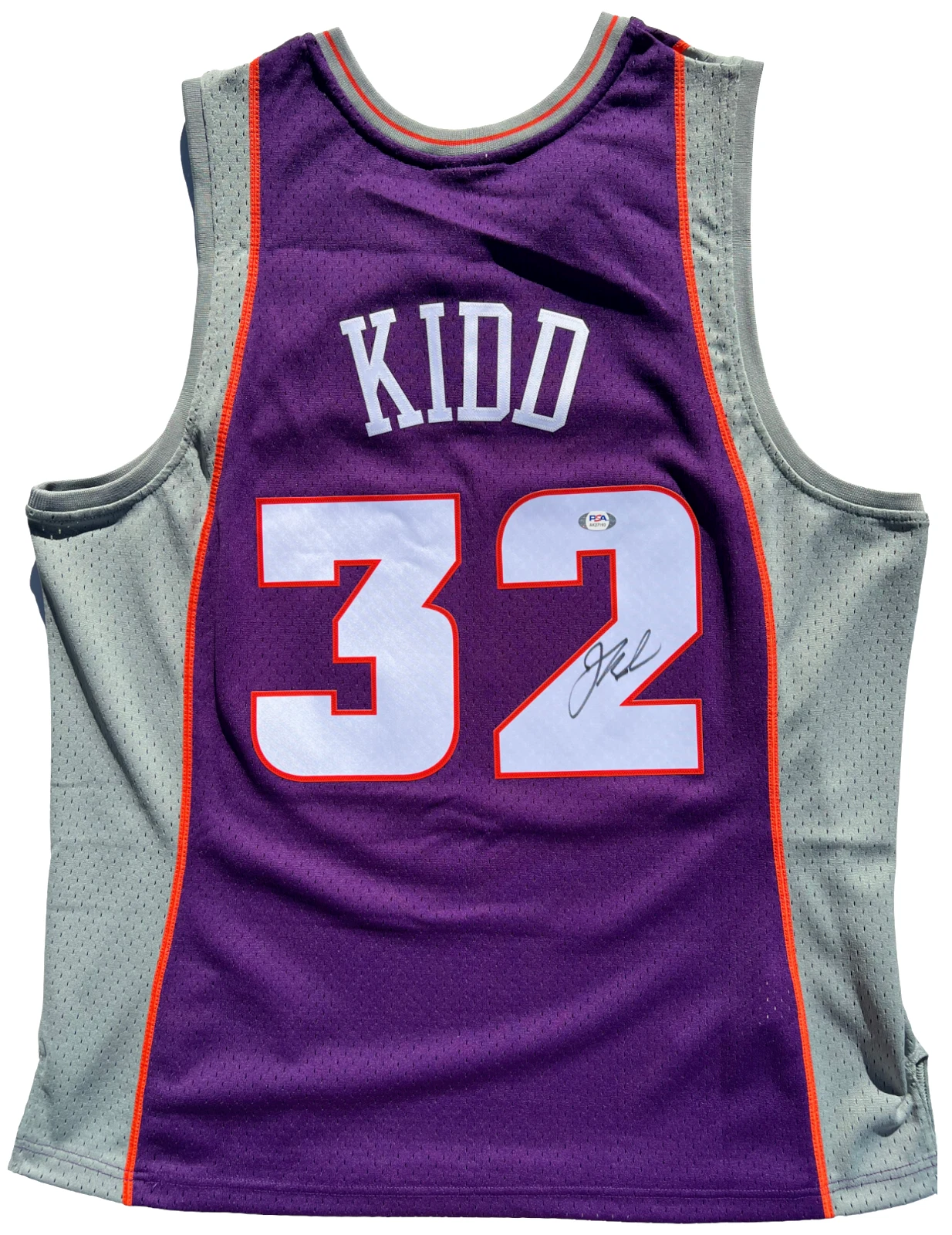 JASON KIDD SIGNED PHOENIX SUNS MITCHELL & NESS SWINGMAN JERSEY AUTO PSA/DNA !