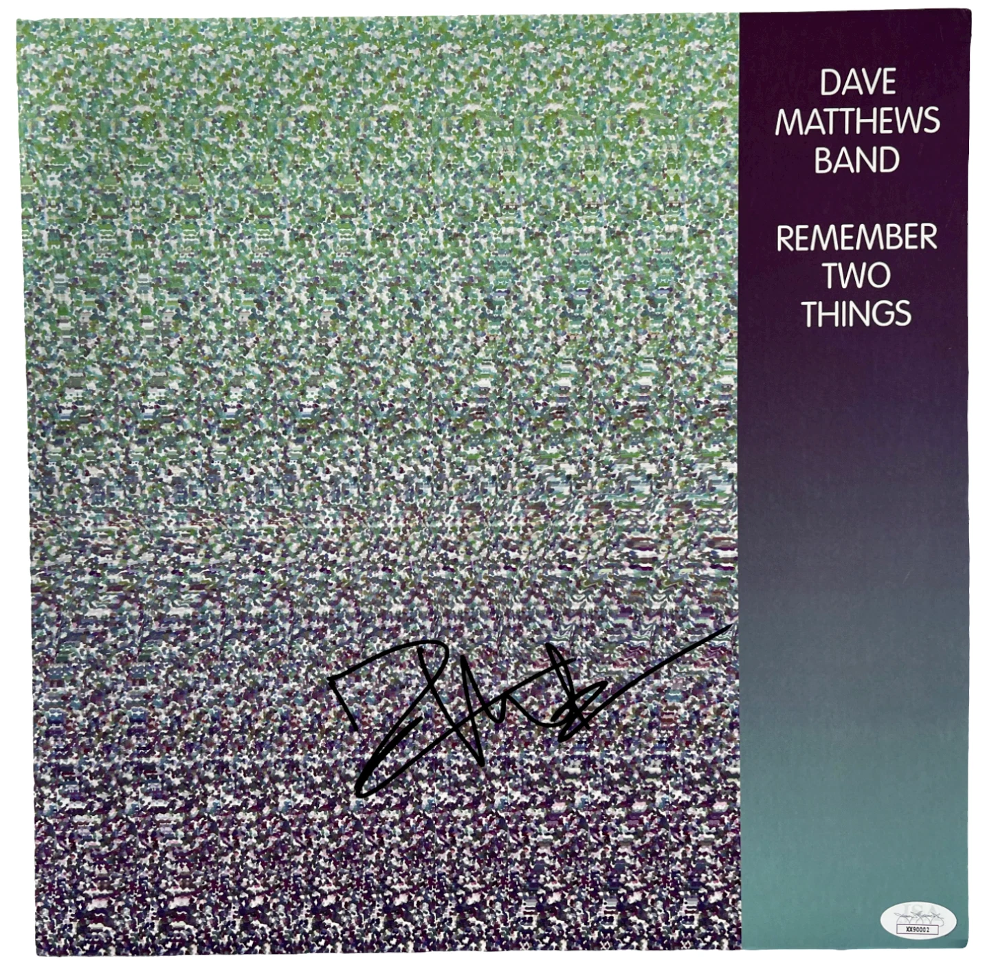 DAVE MATTHEWS SIGNED REMEMBER TWO THINGS DMB VINYL ALBUM BAND CRASH AUTO LP JSA