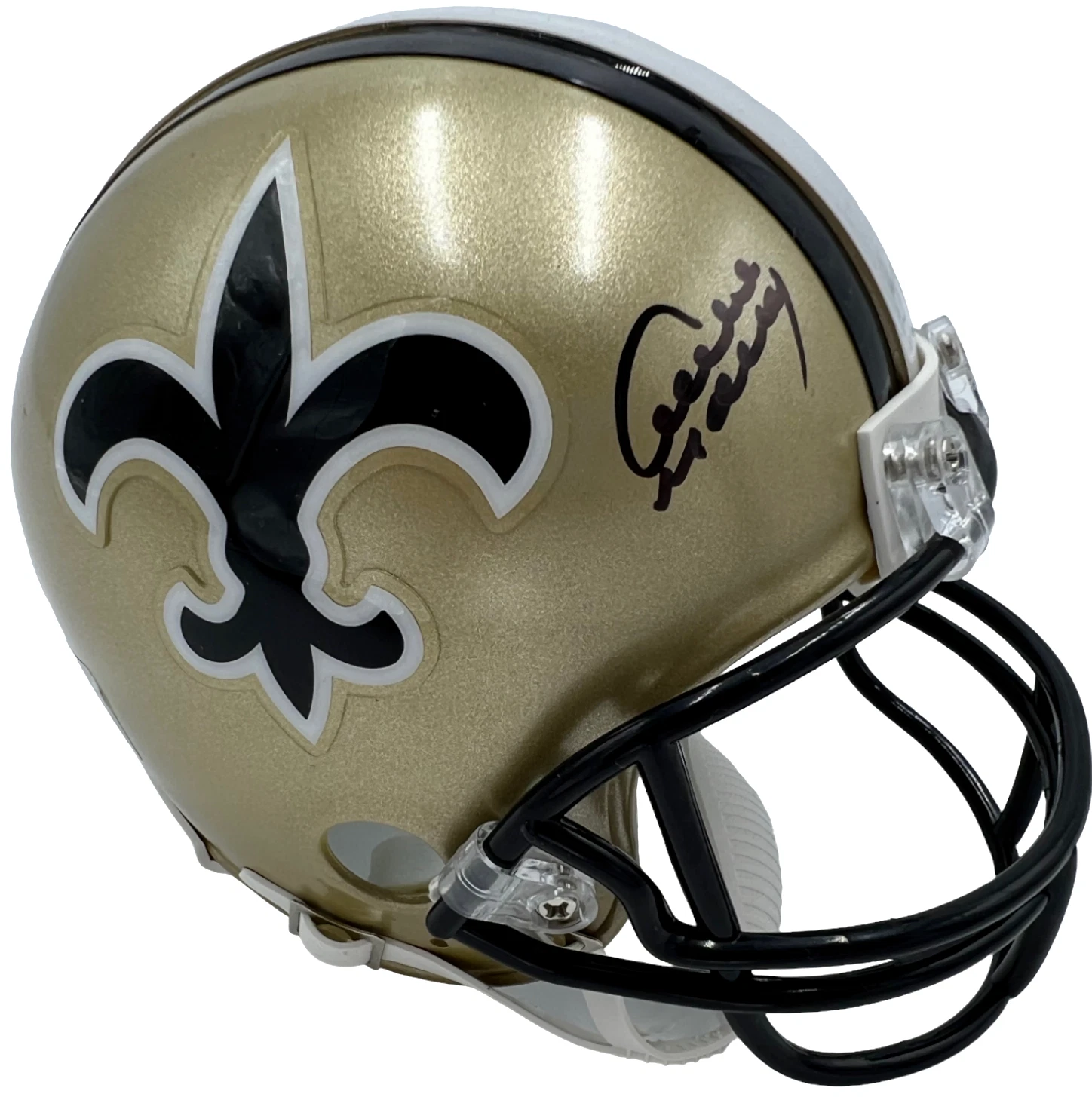 ARCHIE MANNING SIGNED AUTOGRAPHED NEW ORLEANS SAINTS MINI FOOTBALL HELMET JSA