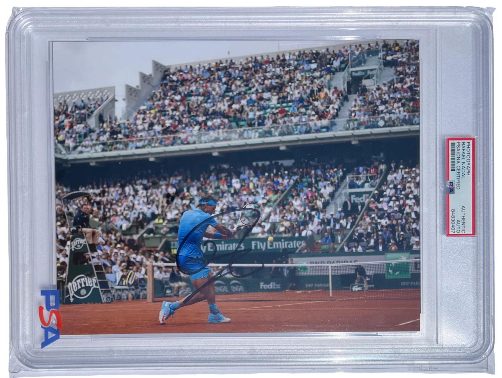 RAFA RAFAEL NADAL SIGNED FRENCH OPEN ROLAND GARROS 8X10 PHOTO TENNIS PSA/DNA !