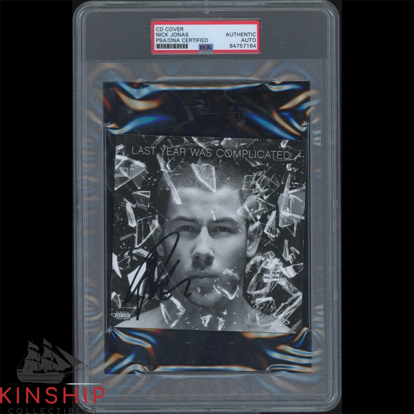 Nick Jonas signed Last Year Was Complicated CD Insert PSA DNA Slabbed Auto C2493