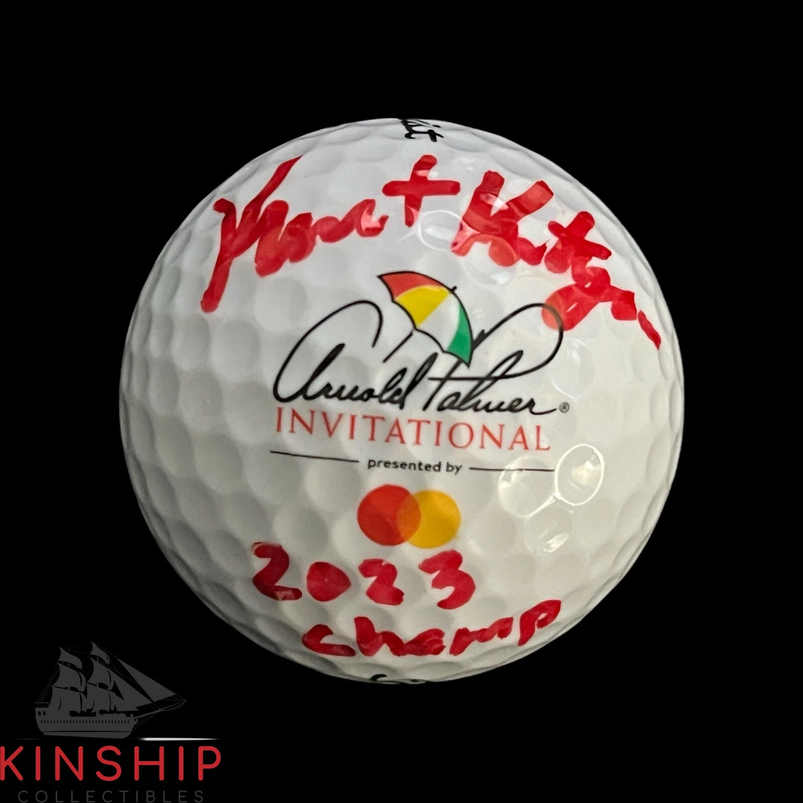 Kurt Kitayama signed Arnold Palmer Invitiational Golf Ball JSA COA Auto A3081